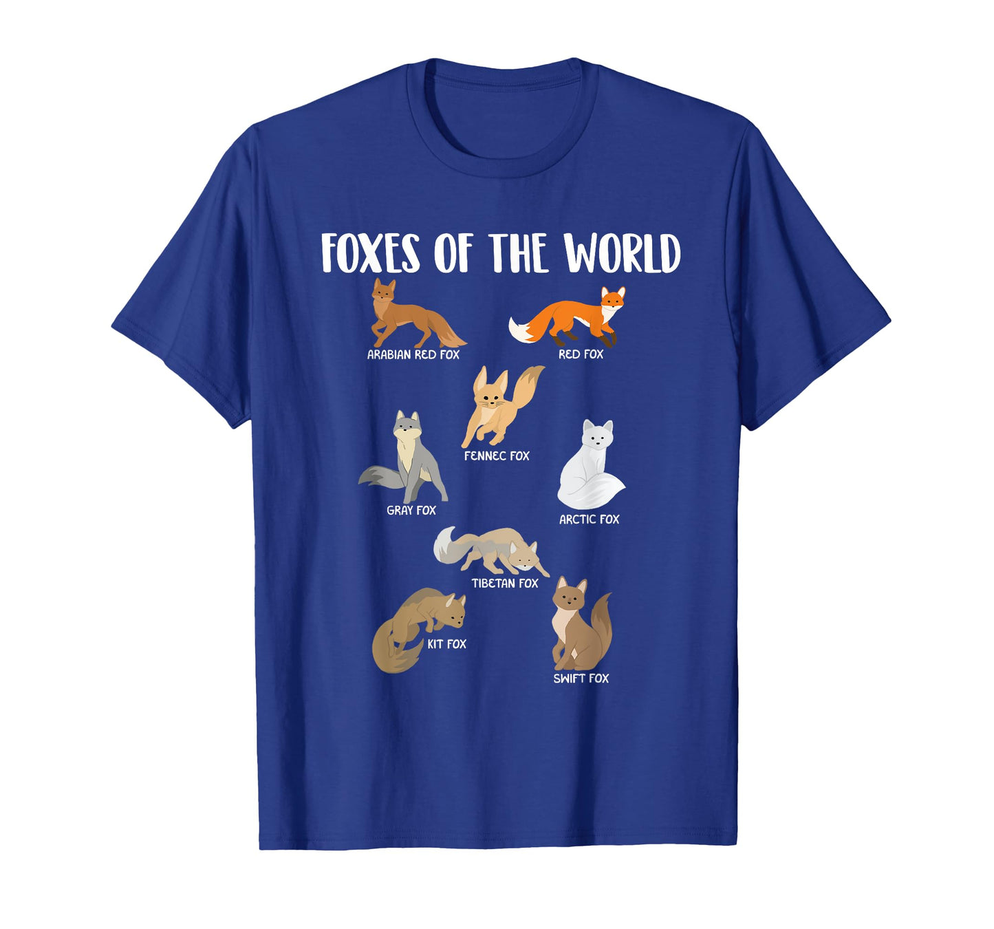 Foxes Of The World - Fox Lover Wild Nature Camper T-Shirt