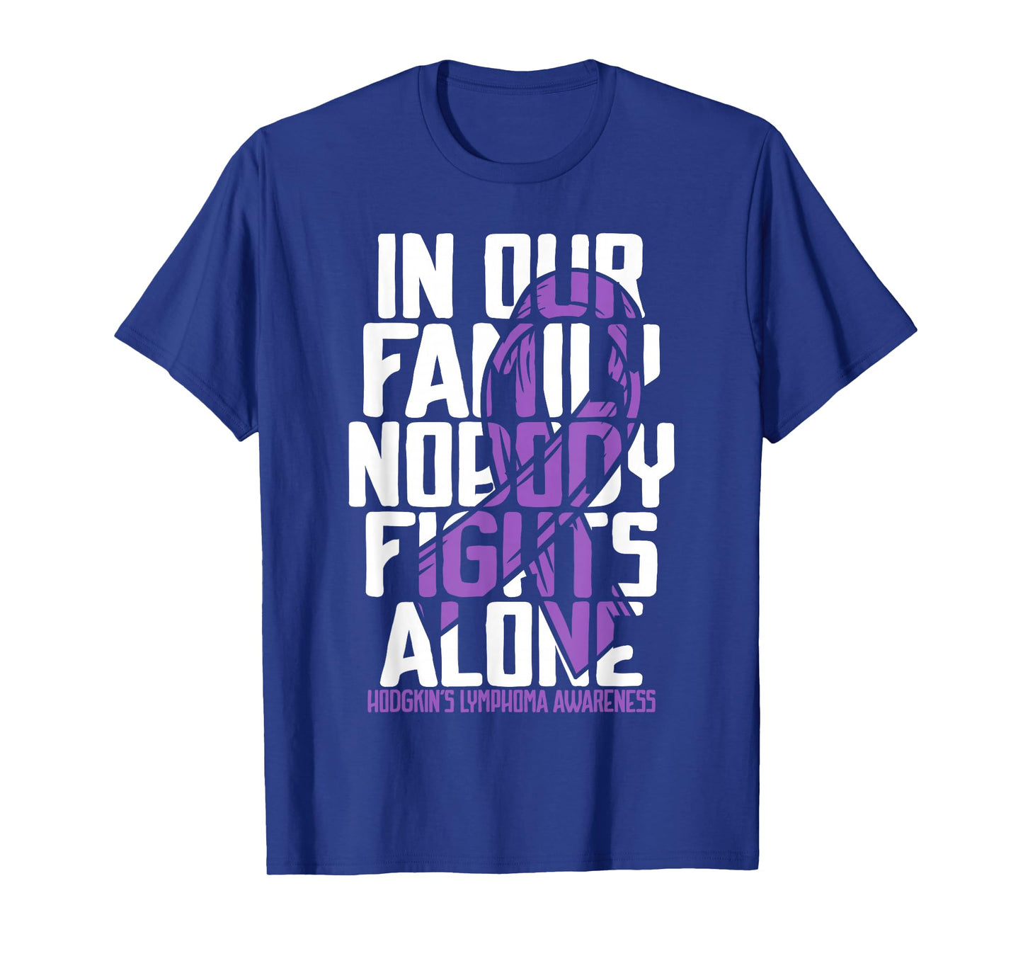 Hodgkins Lymphoma Purple Family Hodgkin's Lymphoma Awareness T-Shirt