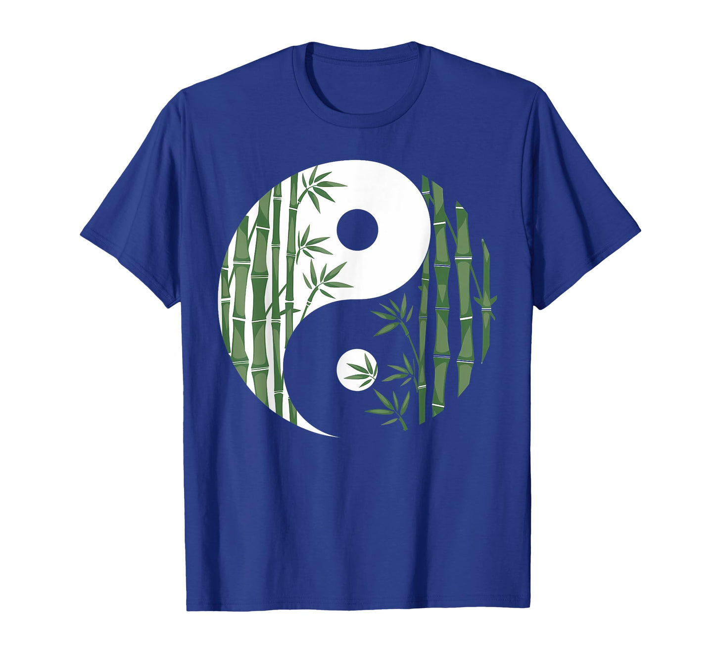 Yin Yang Bamboo Harmony Zen Symbol Yoga Art For Women Men T-Shirt