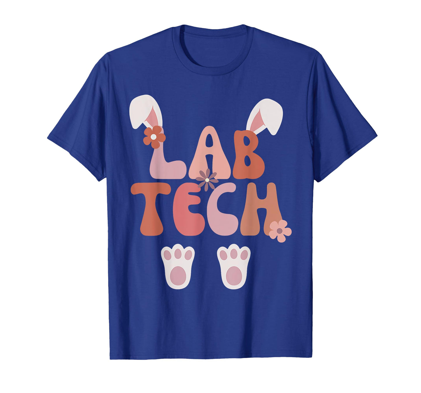 Lab Tech Bunny Easter Laboratory Scientist Easter Teacher T-Shirt