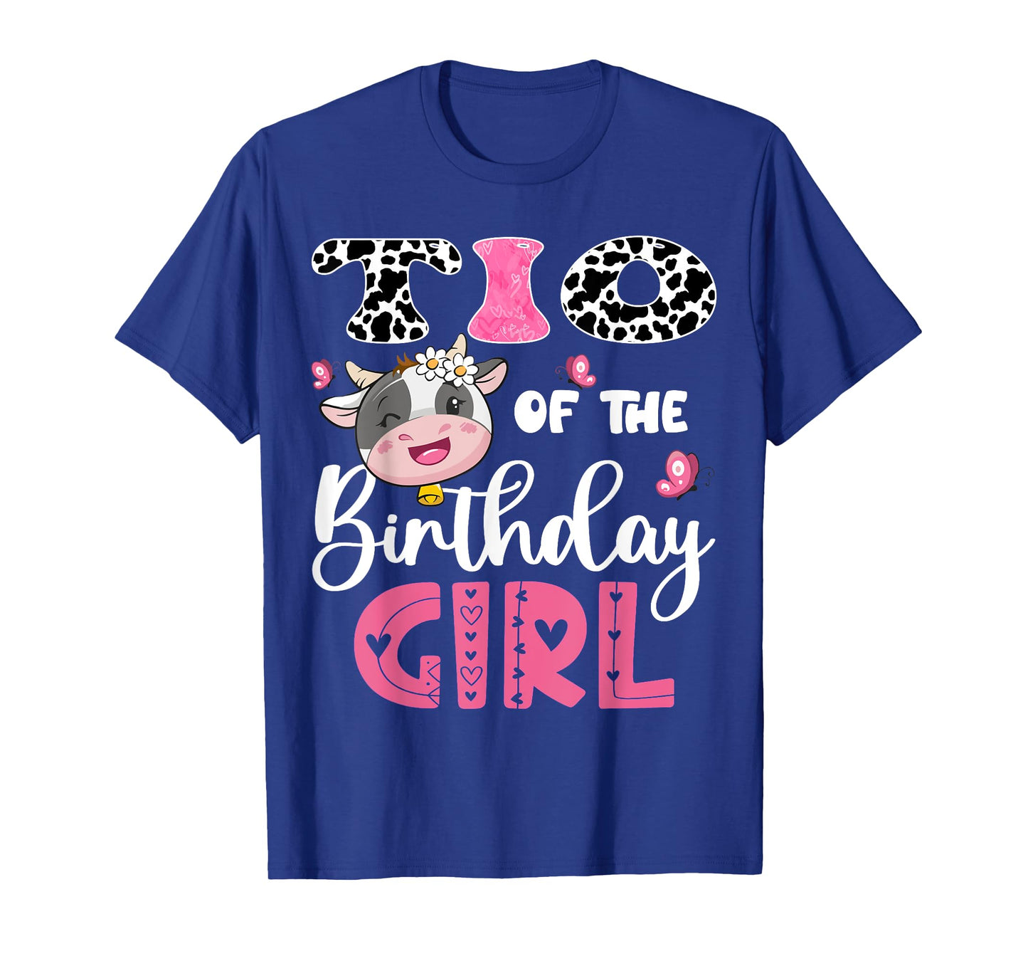 Tio Of The Birthday Girl Farm Cow 1St Birthday Party T-Shirt