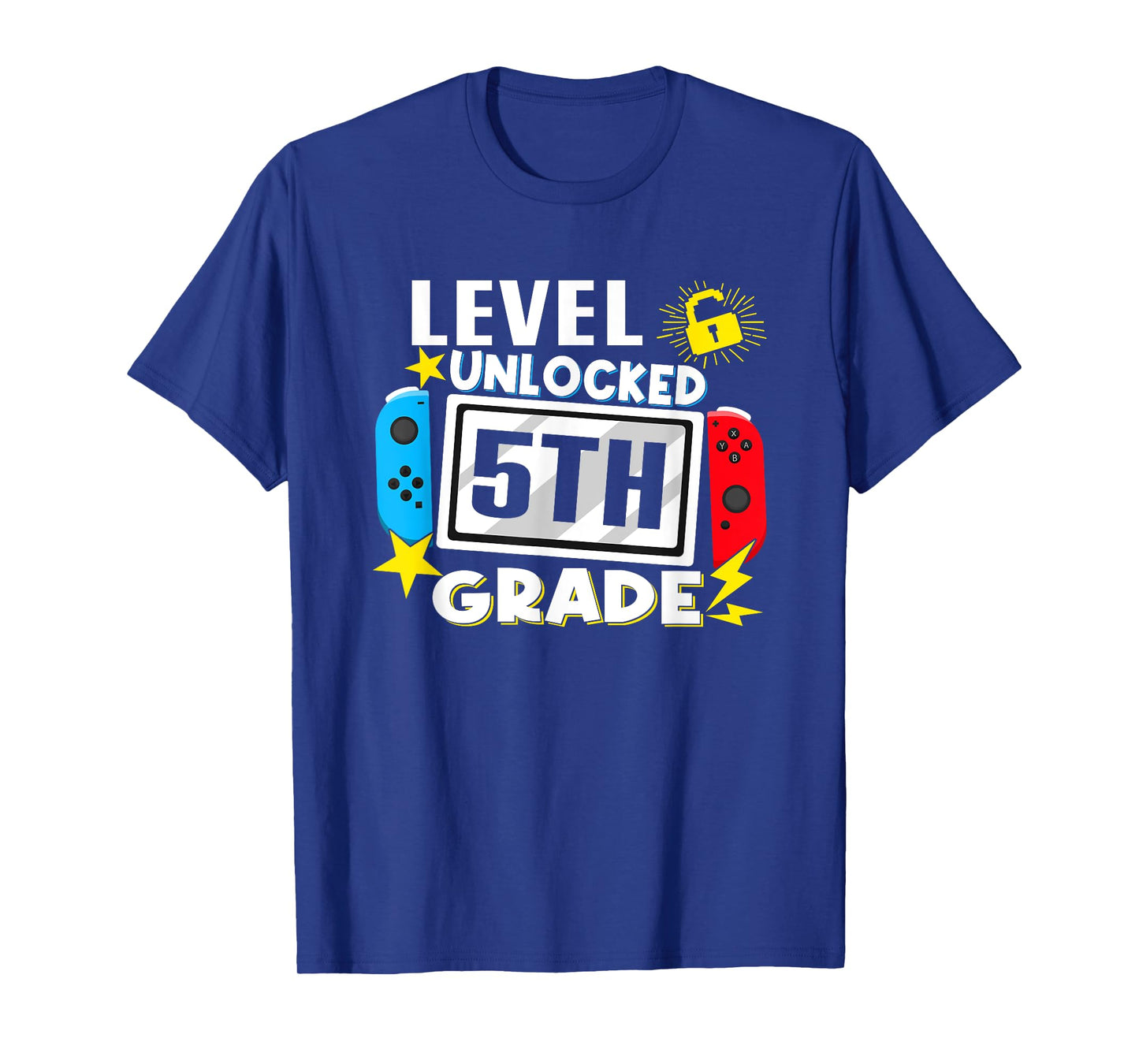 First Day Of 5th Grade Level Unlocked Game Back To School T-Shirt