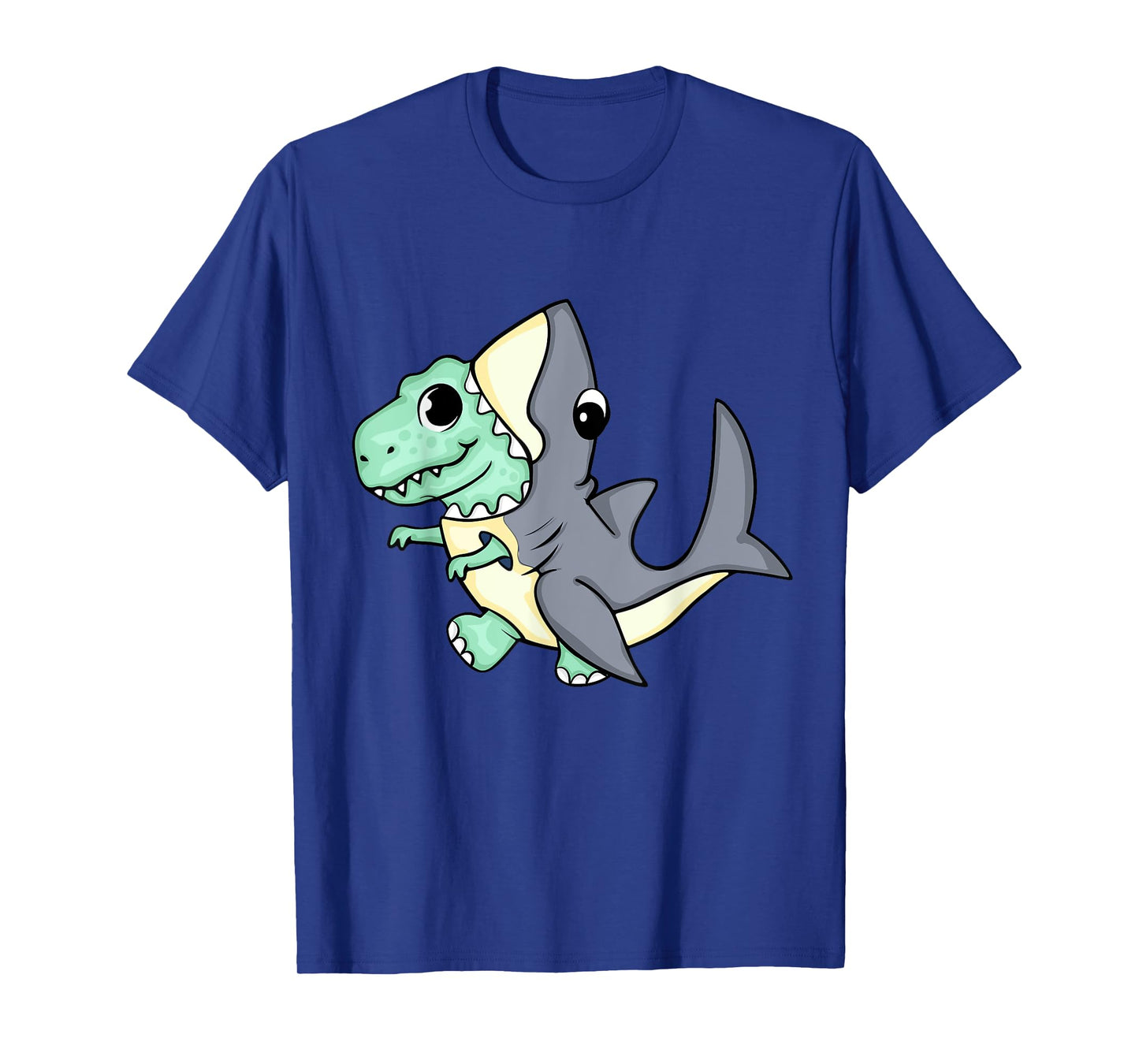 Cute Dinosaur In Shark Costume Kids Dinosaur T-Shirt