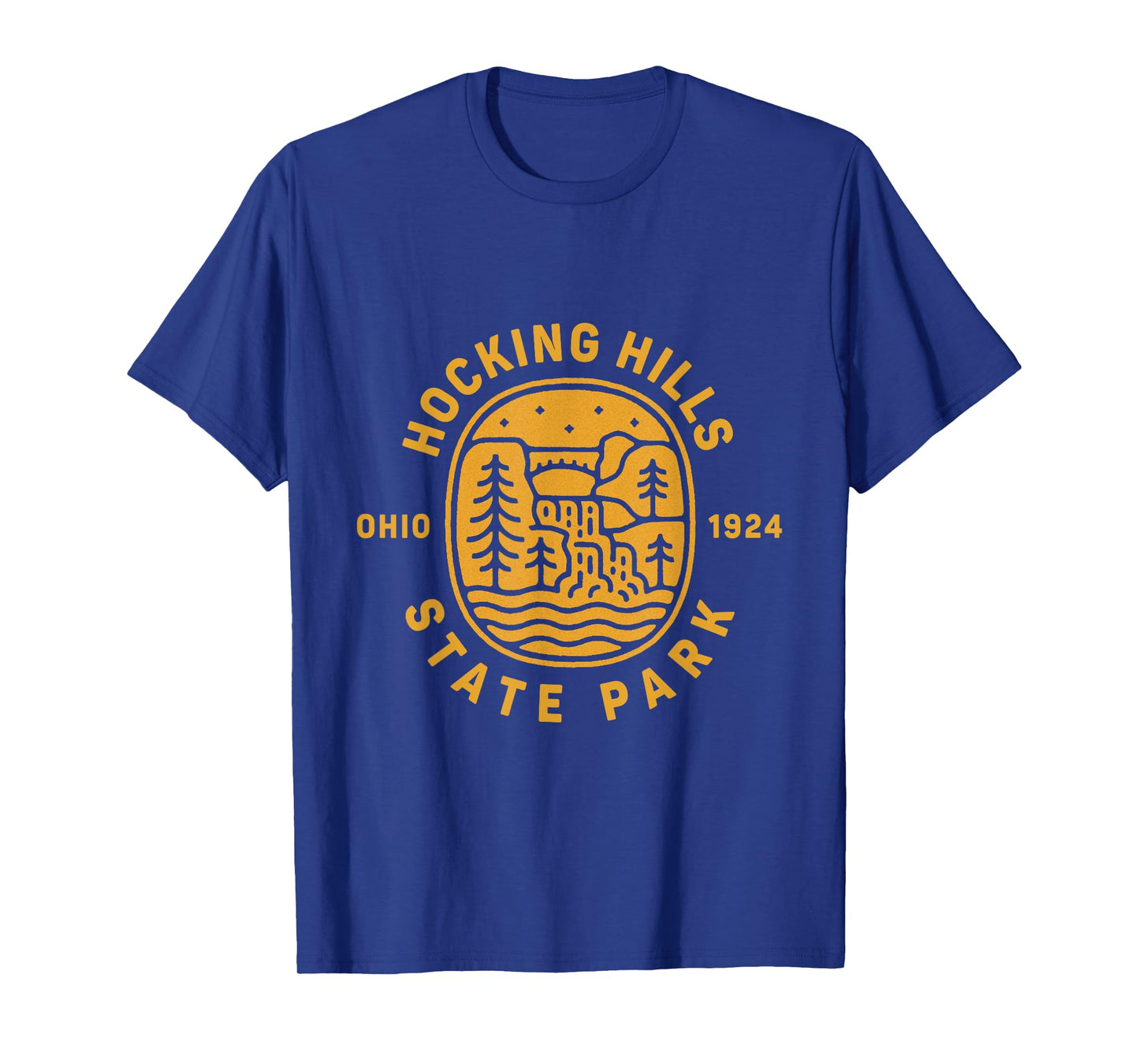 Vintage Hocking Hills Minimal Graphic Ohio State Park Hiking T-Shirt