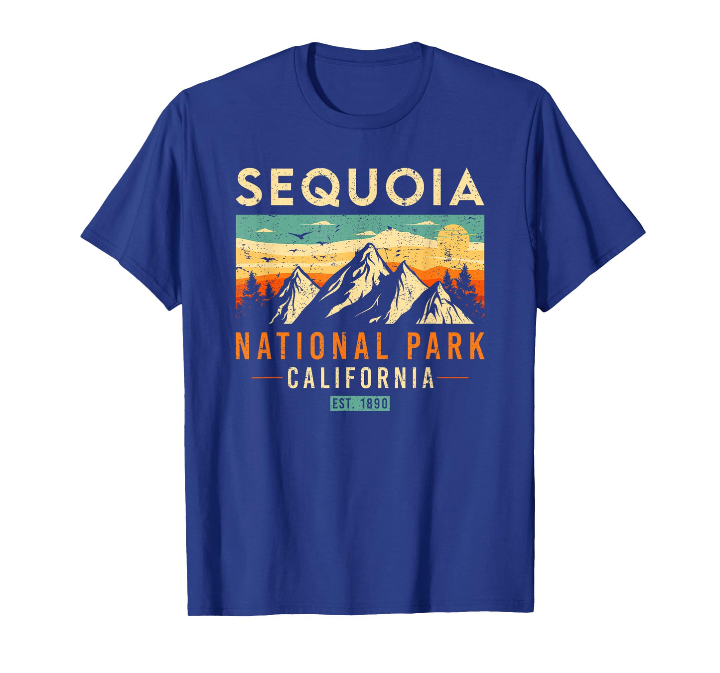 Sequoia Est. 1890 Retro California National Park T-Shirt