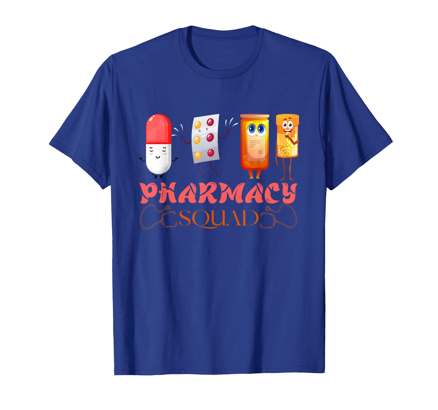 Pharmacy Squad Valentines Cute Pills Pharmacist Pharm Tech T-Shirt