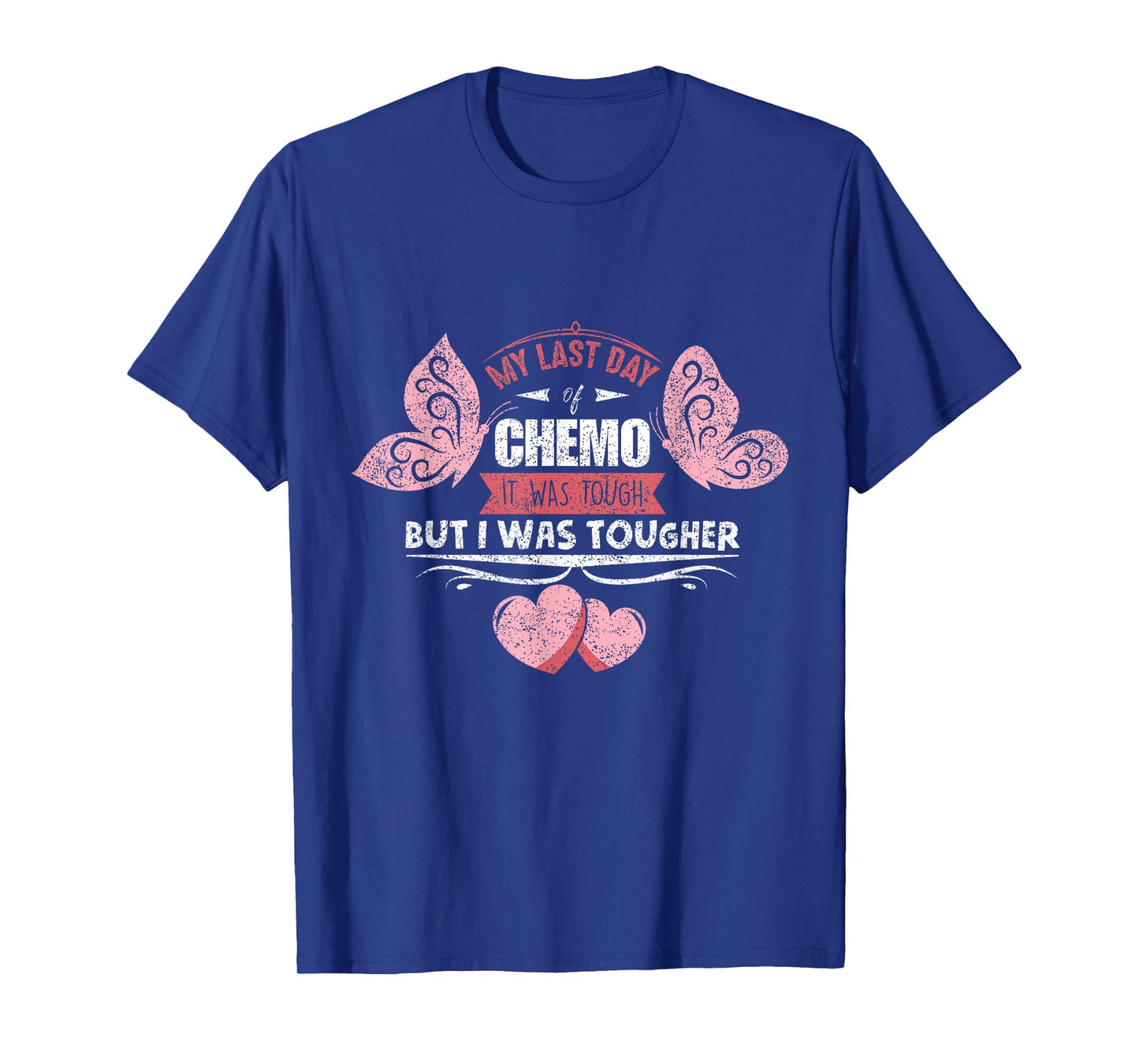 Last Chemo Day Gift Serious Illness Warrior - Women's Classic Crew Neck T-Shirt - Black - Small - Short Sleeve - Lace Embellishment