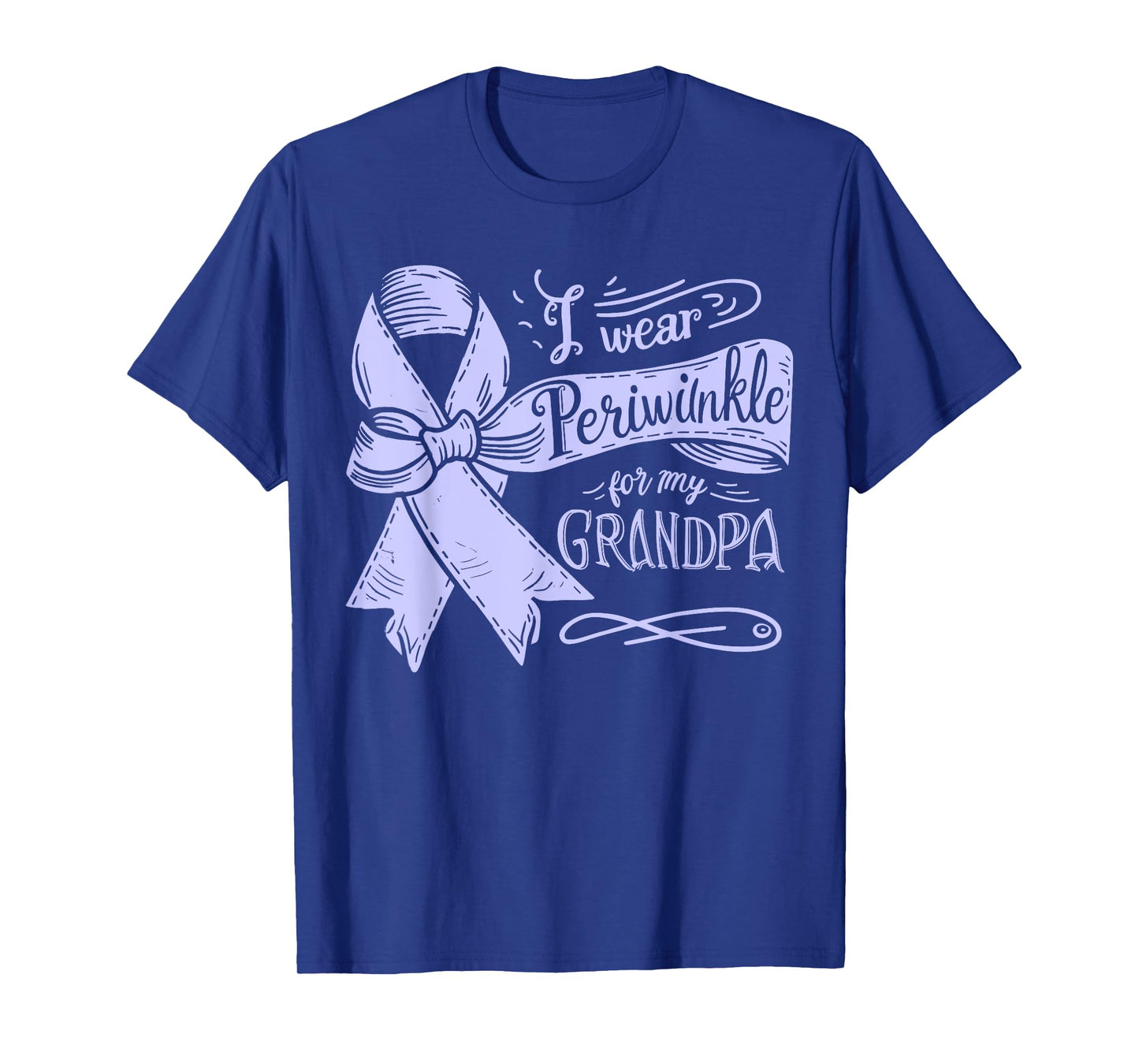 I Wear Periwinkle For My Grandpa Esophageal Cancer Awareness T-Shirt