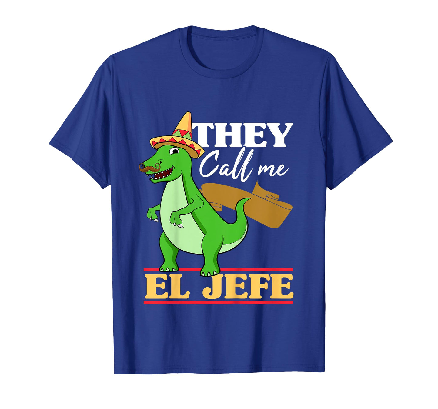 Kids They Call Me El Jefe Cinco De Mayo Dinosaurio Toddler Boy T-Shirt