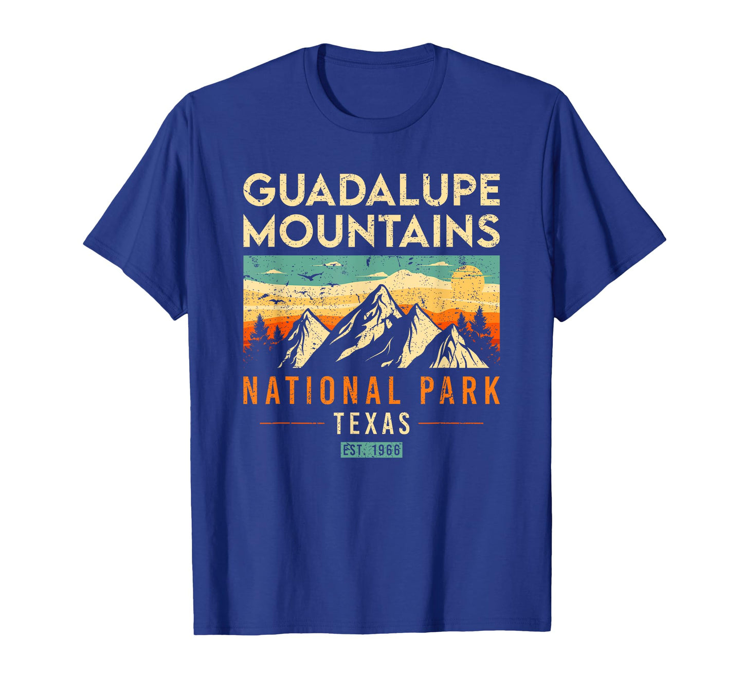 Guadalupe Mountains Est 1966 Texas Retro National Park T-Shirt