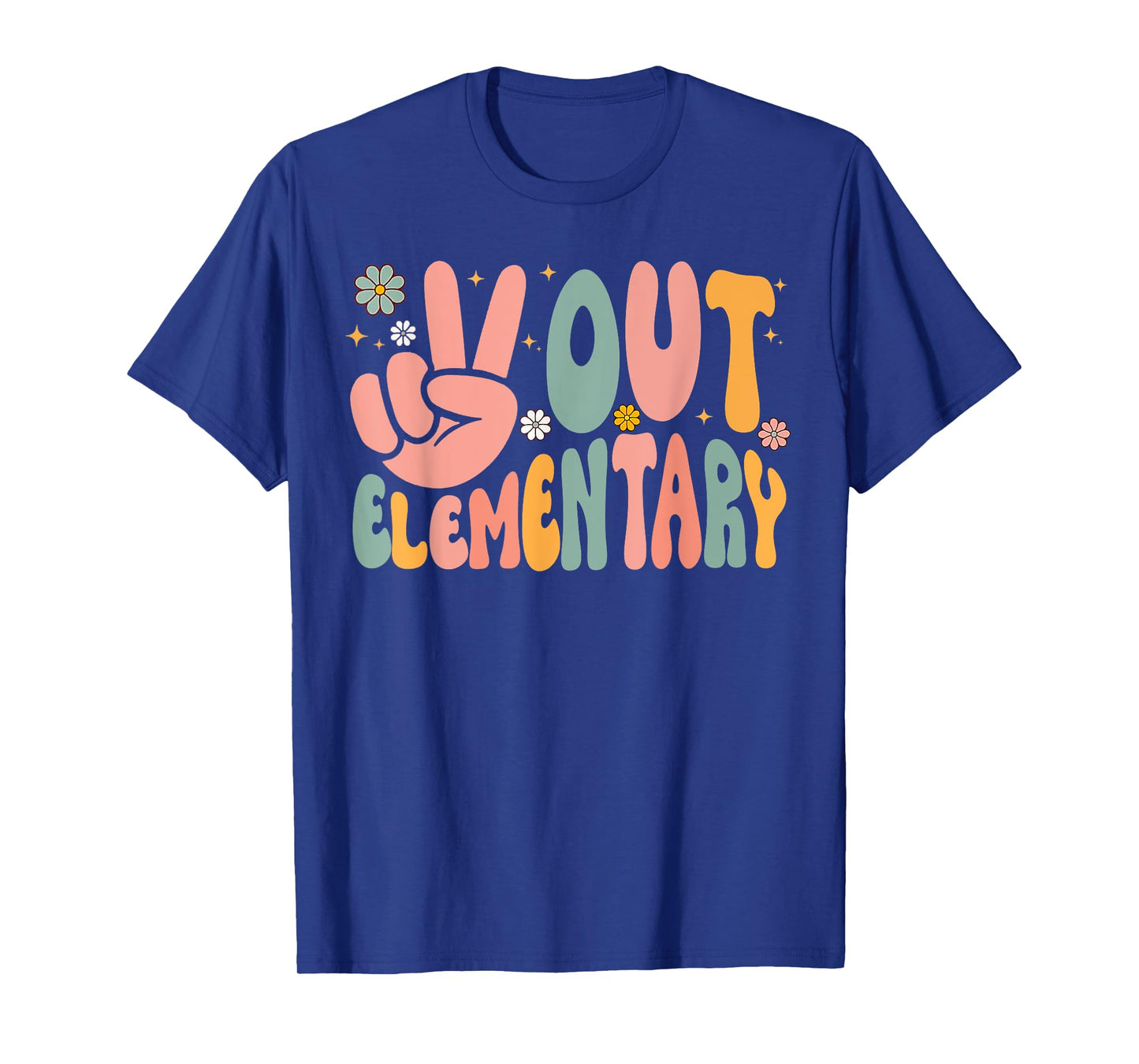 Peace Out Elementary Last Day of School Elementary Graduate T-Shirt