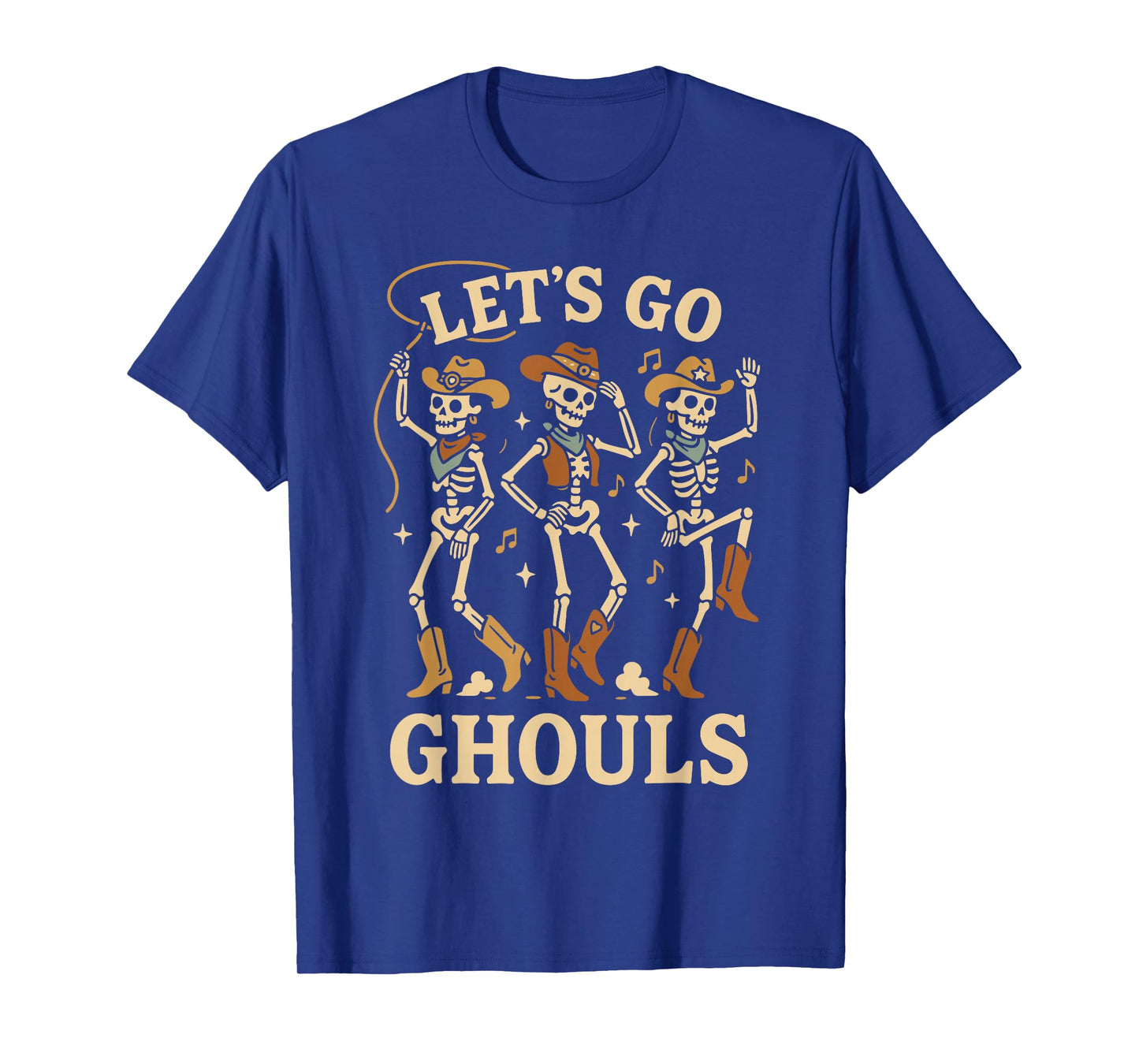 Halloween Lets Go Ghouls Skeleton T-Shirt