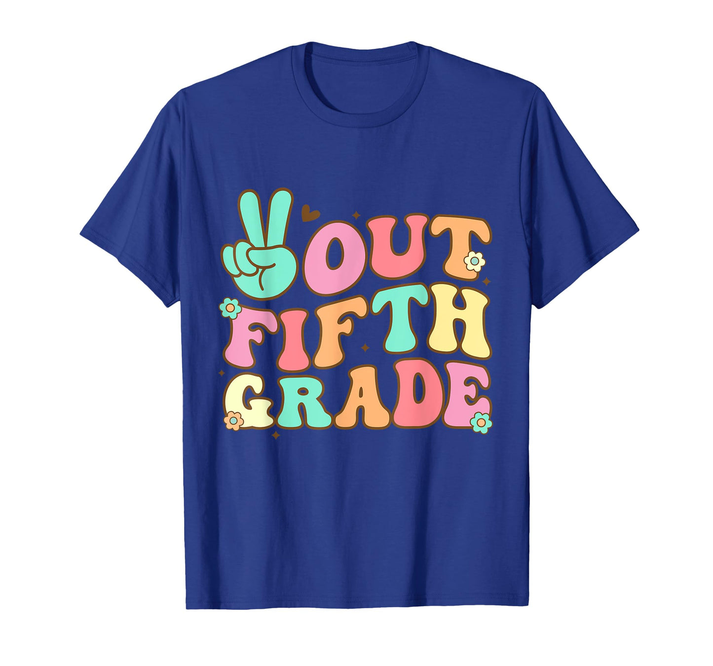 Peace Out Fifth 5th Grade Last Day School Graduation T-Shirt