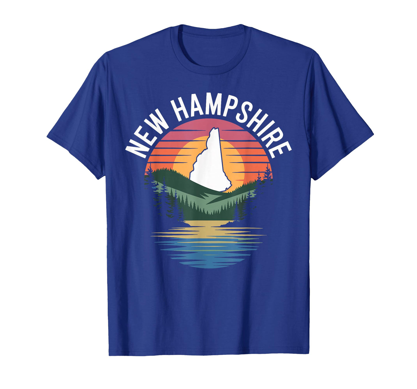 New Hampshire lake sunset pine forest hills T-Shirt