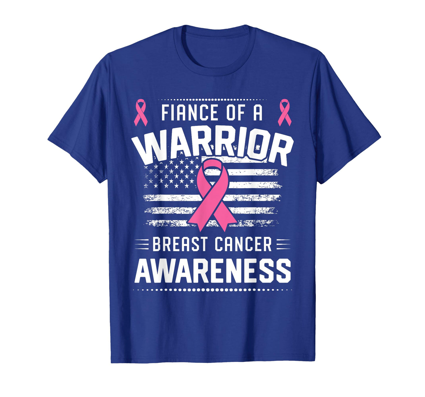 Fiance Of A Warrior Breast Cancer Awareness Fiance T-Shirt