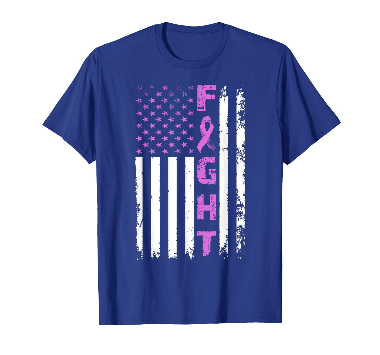 Fight Testicular Cancer American Flag Awareness Survivor T-Shirt