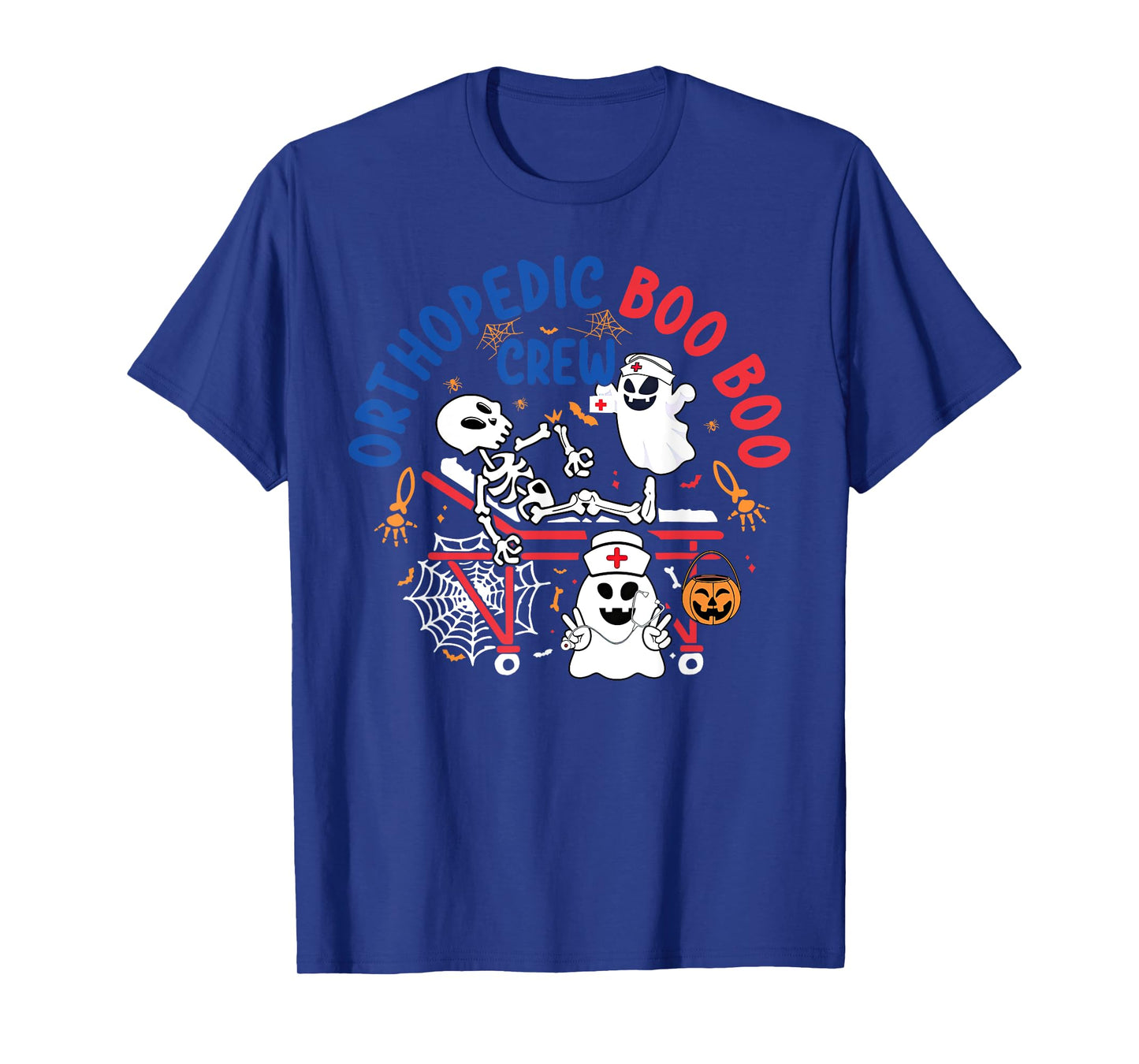 Orthopedic Boo Crew Skeleton Ghost Ortho Nurse Halloween T-Shirt