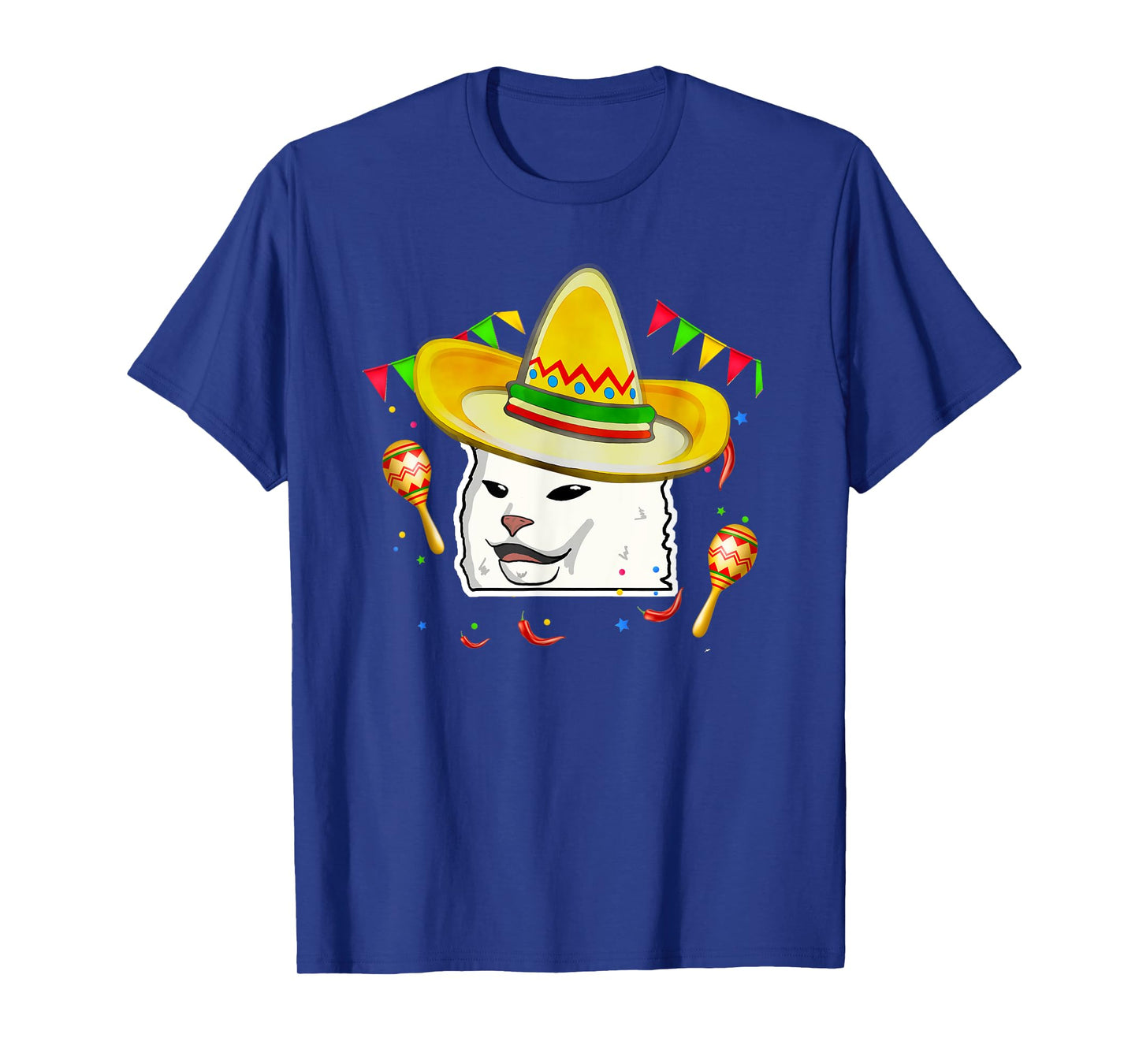 Cinco De Mayo Smudge Cat Mexican Lover Sombrero Cat Gifts T-Shirt for Men Women