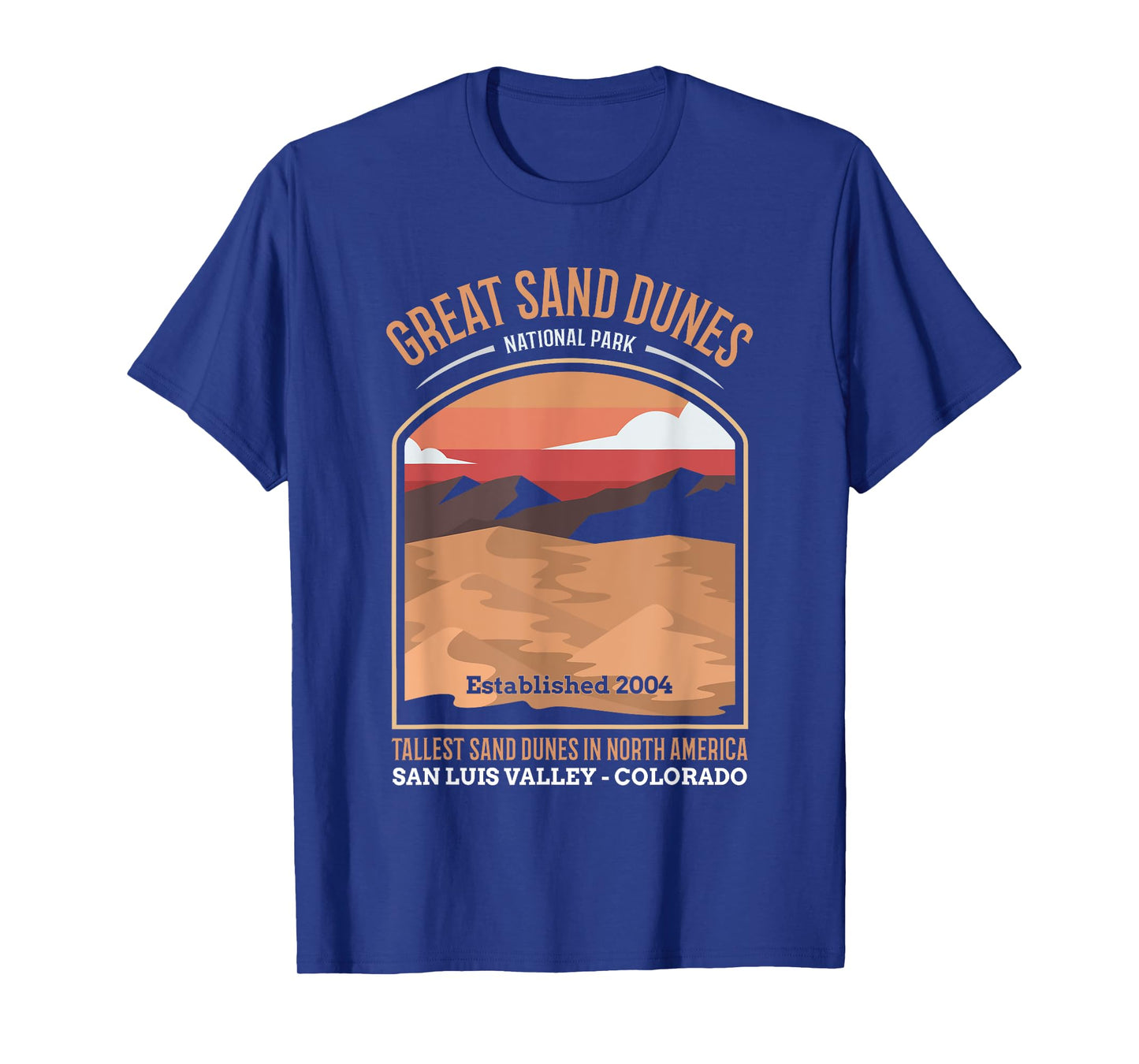 Large Sand Dunes National Park US Vintage T-Shirt