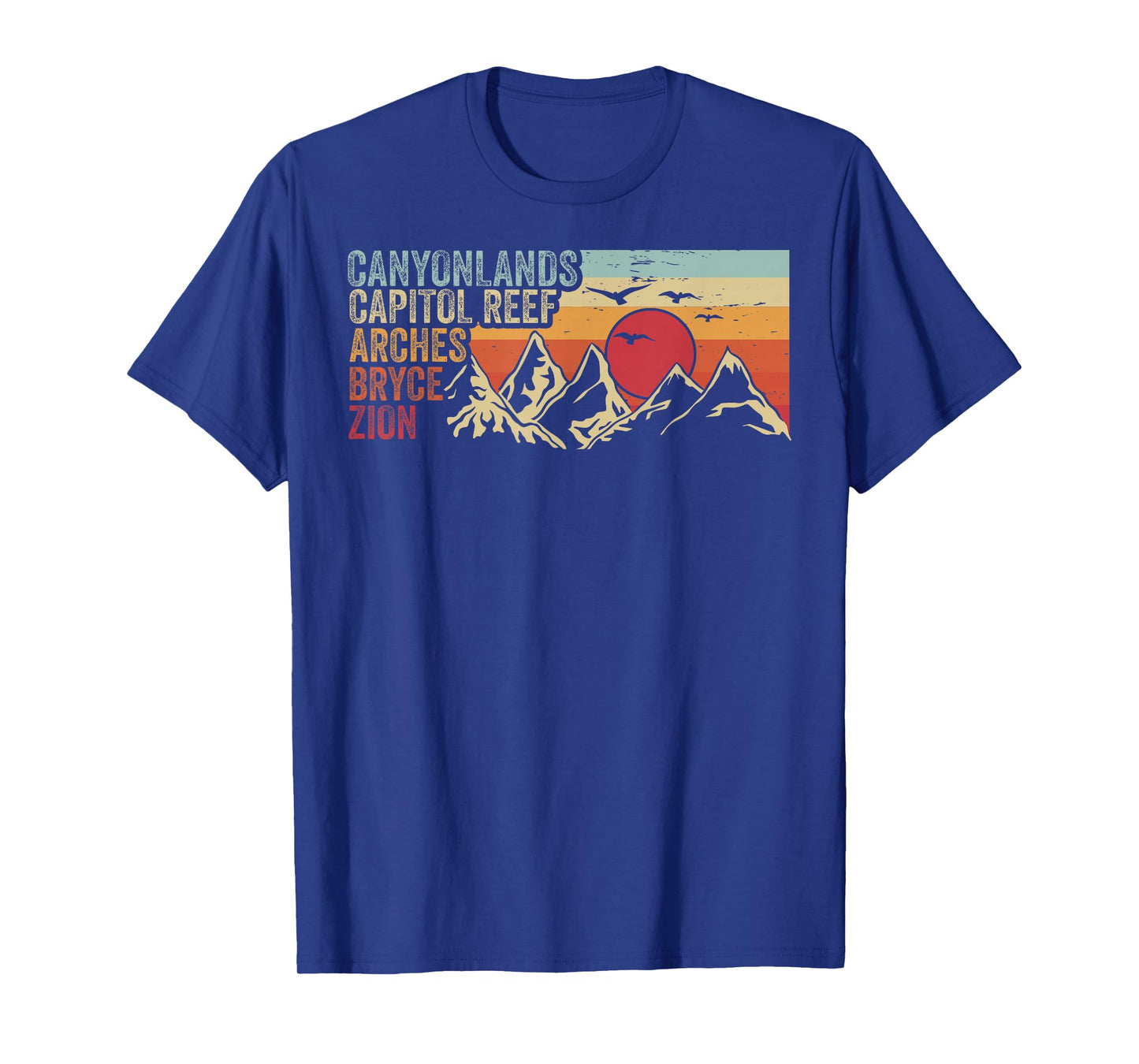 Vintage Utah Souvenir Big 5 Utah Mighty Five National Park T-Shirt