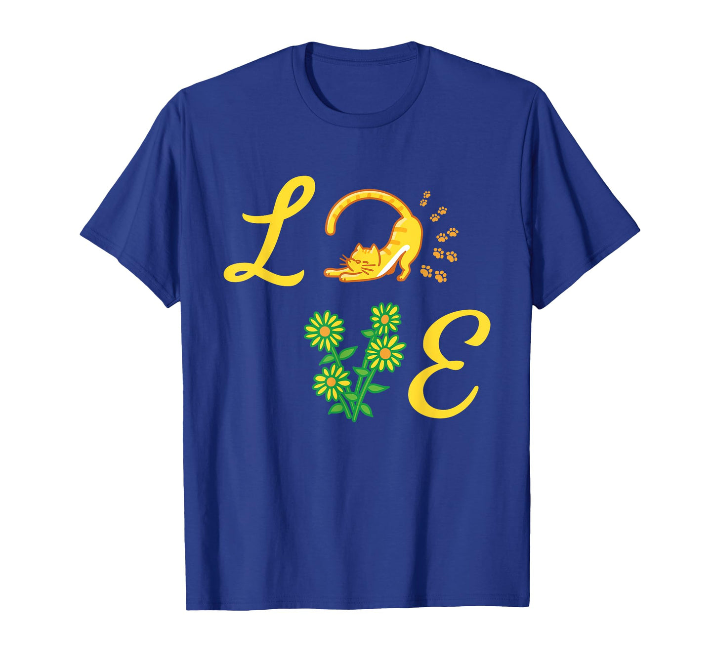 Sunflower Love Flora Cat Kitten Bouquet Florists T-Shirt for Men Women Kids