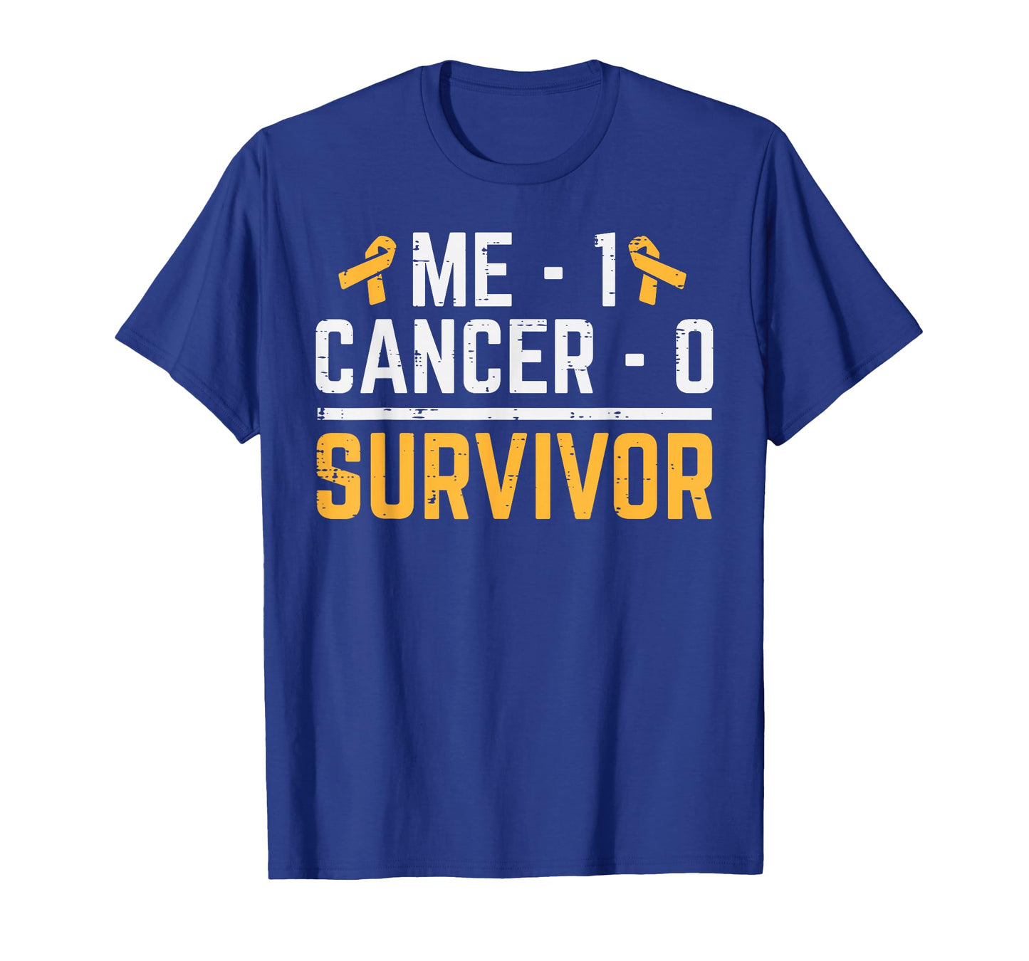 Me 1 Childhood Cancer 0 Survivor Awareness Boys Girls Kids T-Shirt