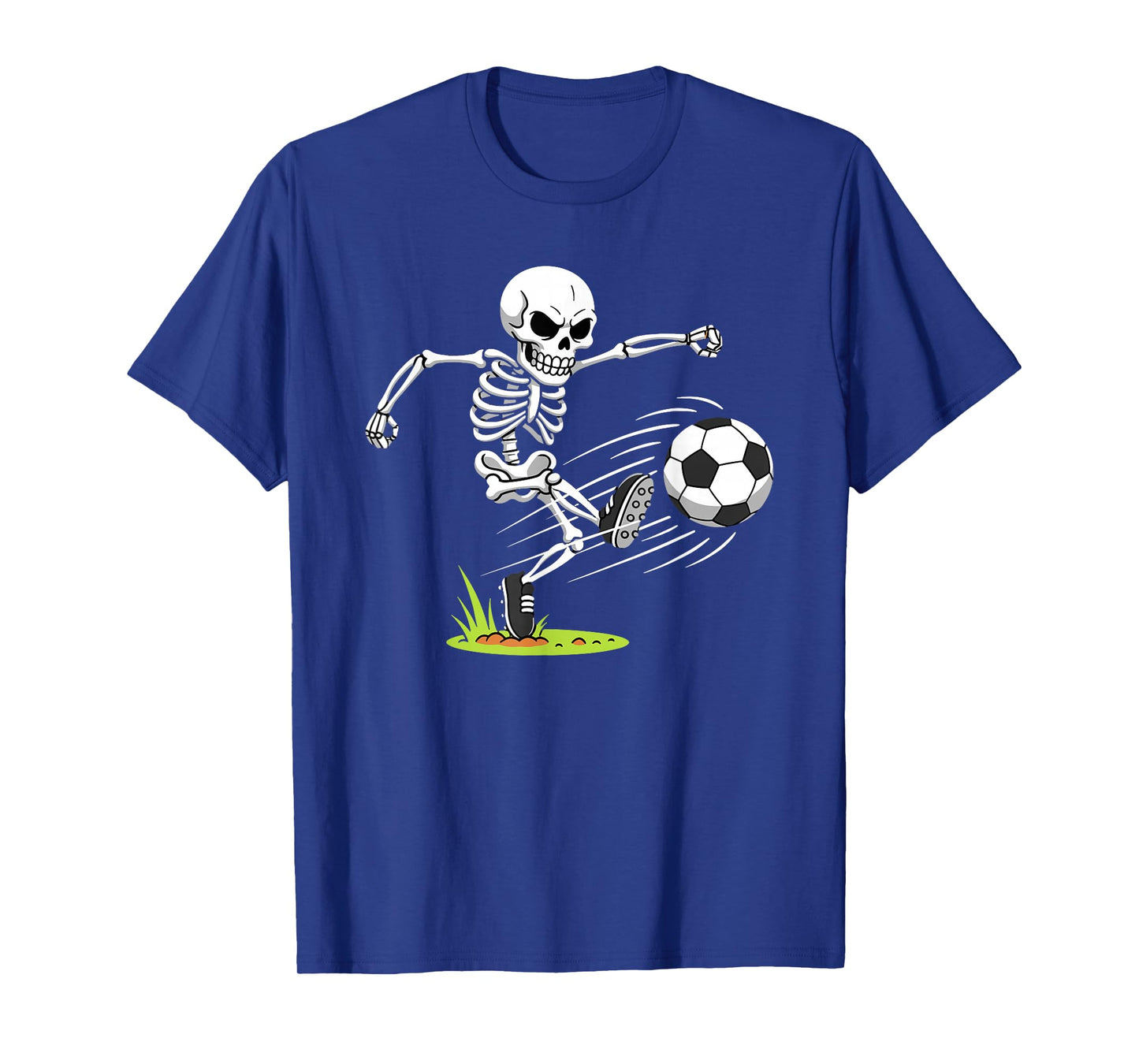 Soccer Skeleton Kicking Ball Halloween Costume T-Shirt
