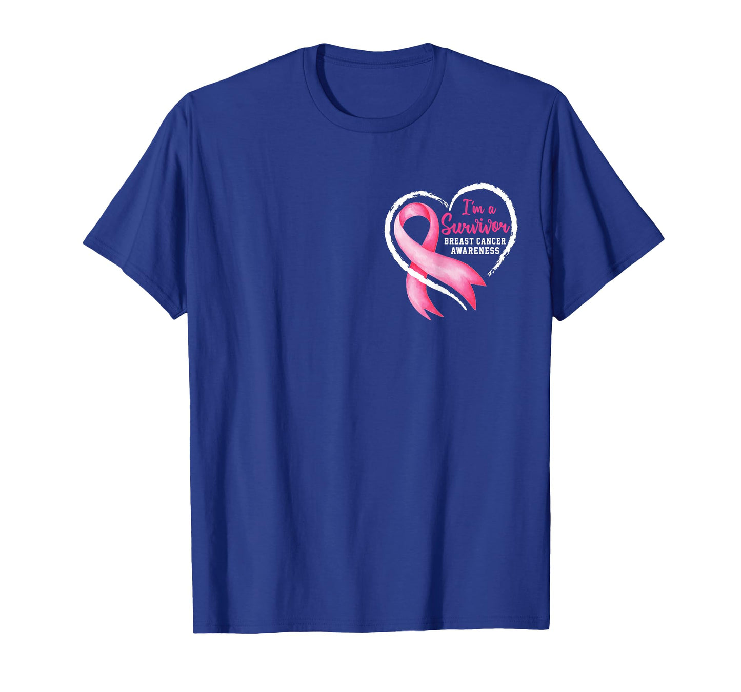 I'm a Survivor Breast Cancer Awareness Ribbon Pink Women Mom T-Shirt