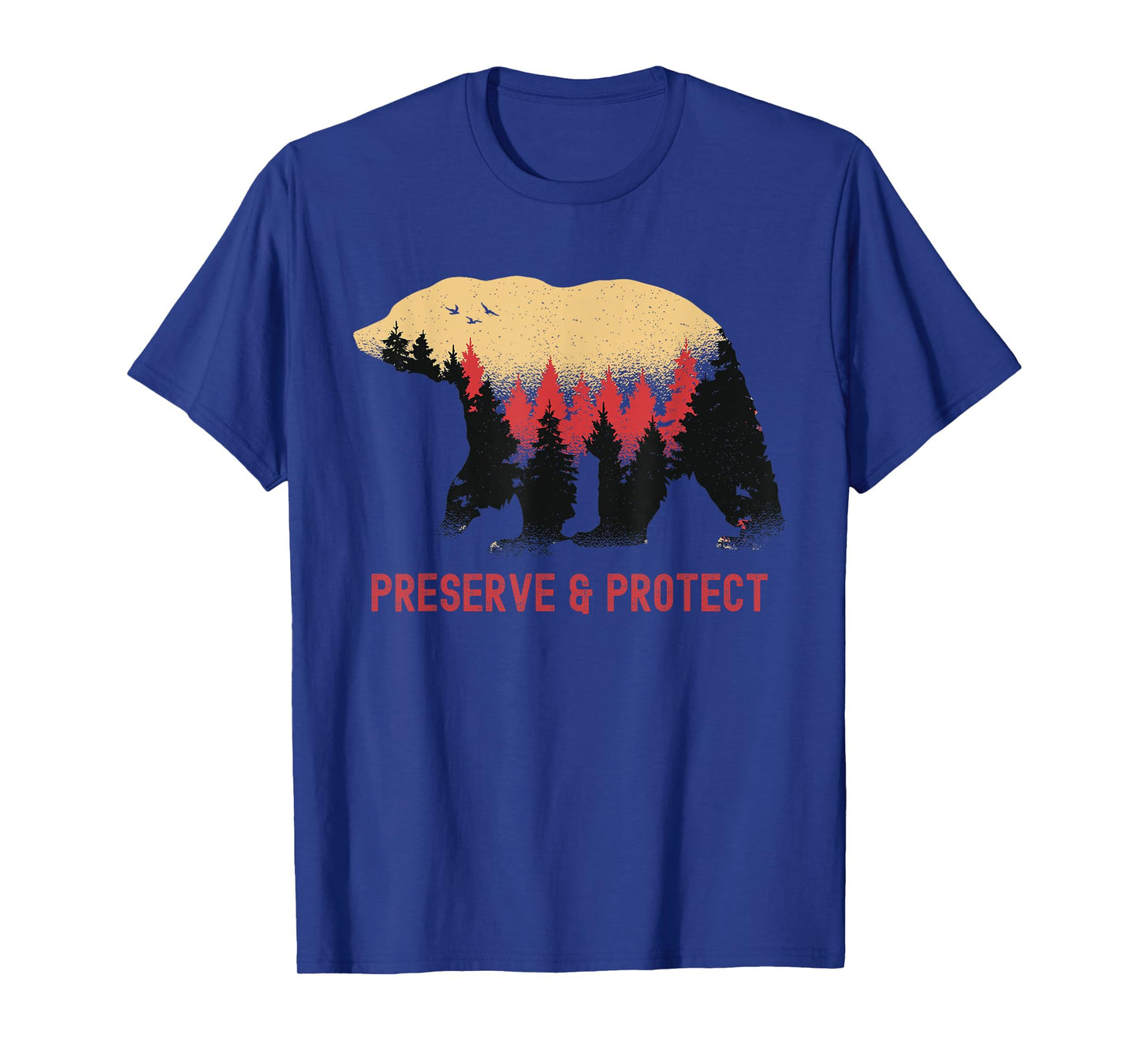 Earth Day Preserve and Protect Vintage National Park Bear T-Shirt