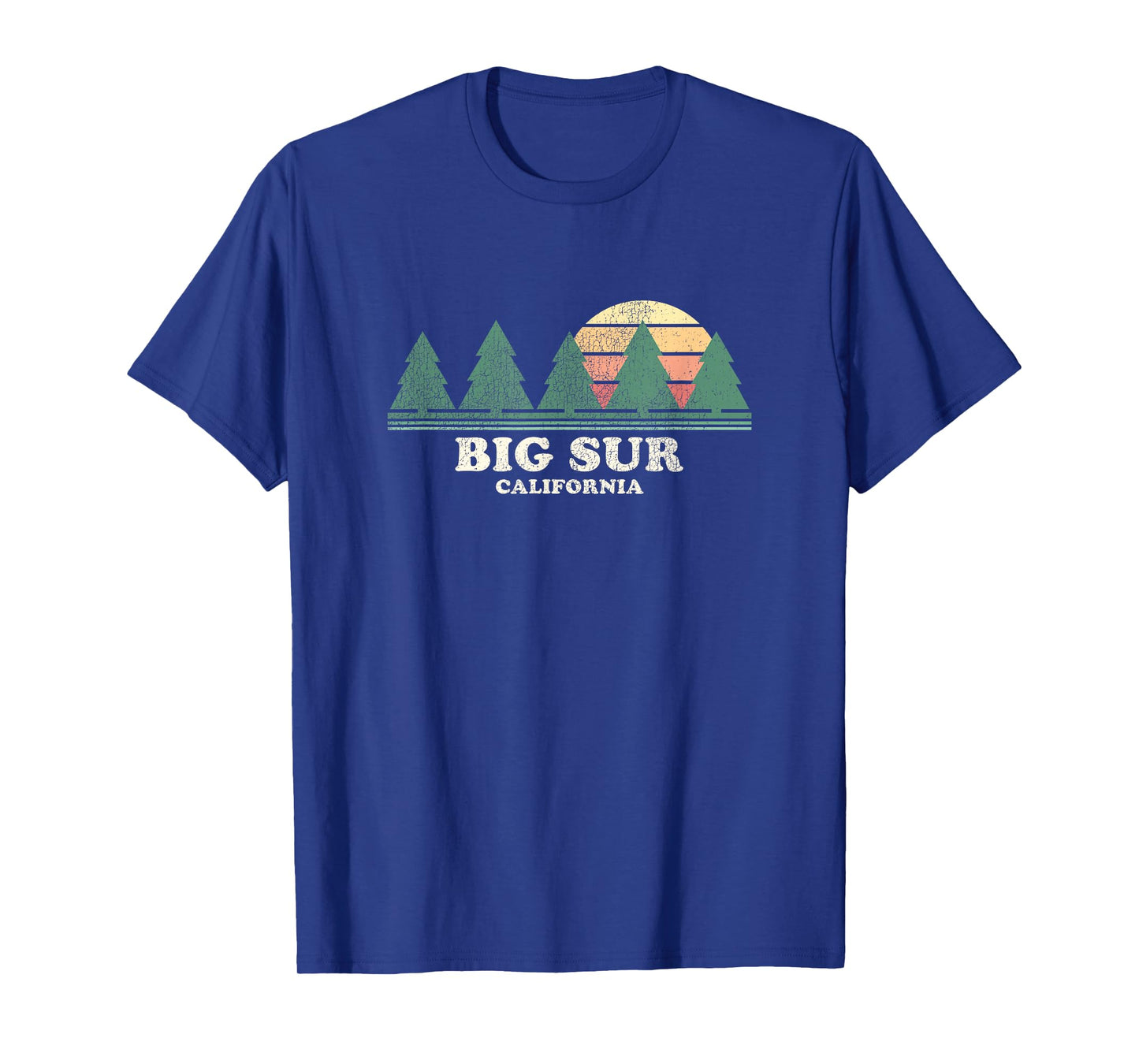 Big Sur CA Vintage Throwback Tee Retro 70s Design T-Shirt