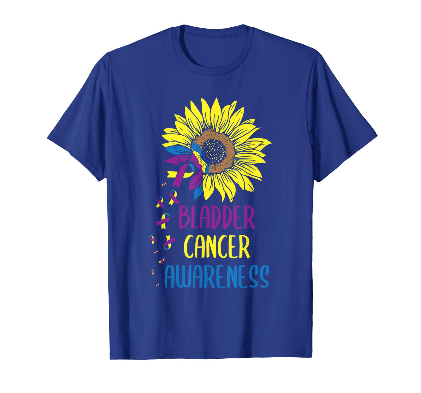 Bladder Cancer Awareness - Bladder Cancer Survivor Sunflower T-Shirt
