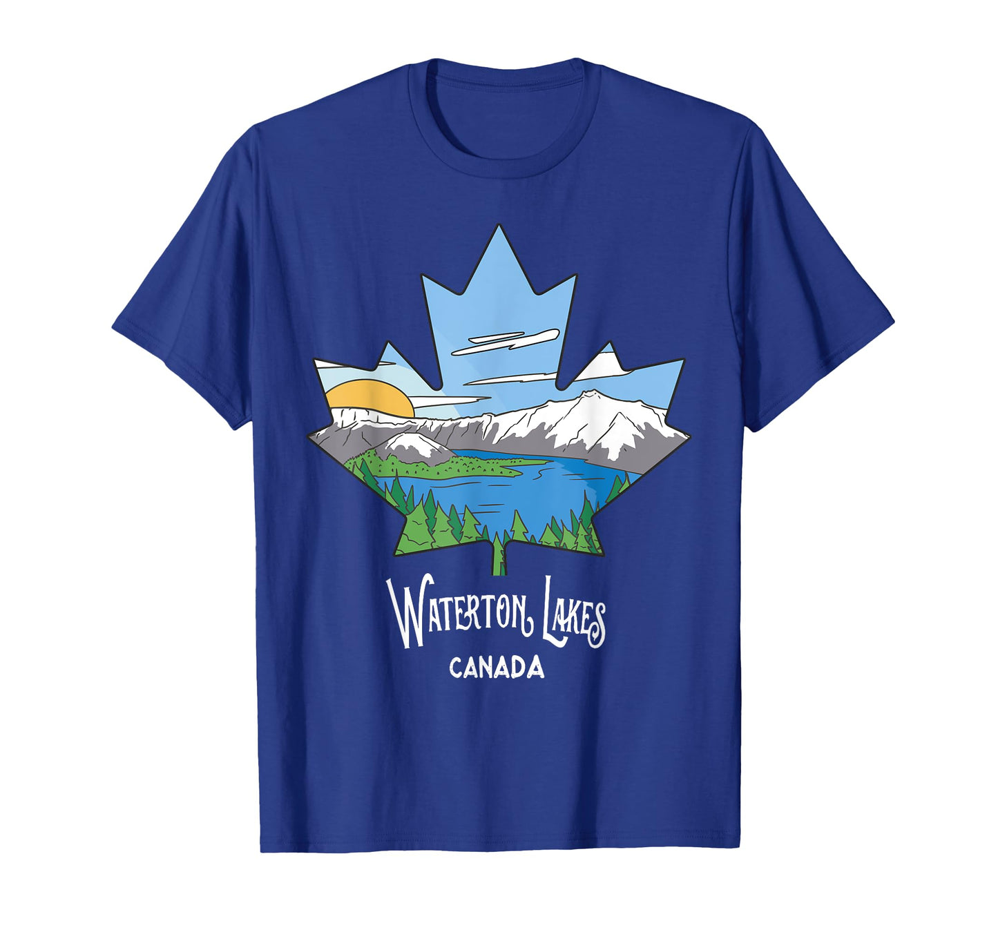 Waterton Lakes National Park Alberta Canada Landscape Art T-Shirt