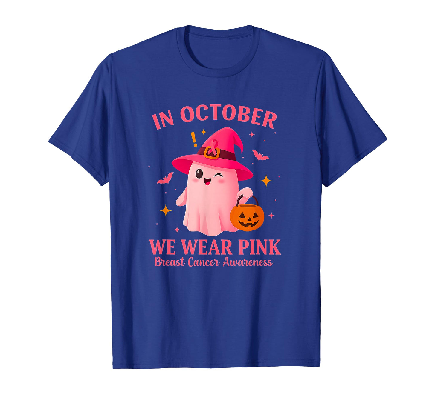 in October We Wear Pink – Breast Cancer Awareness T-Shirt