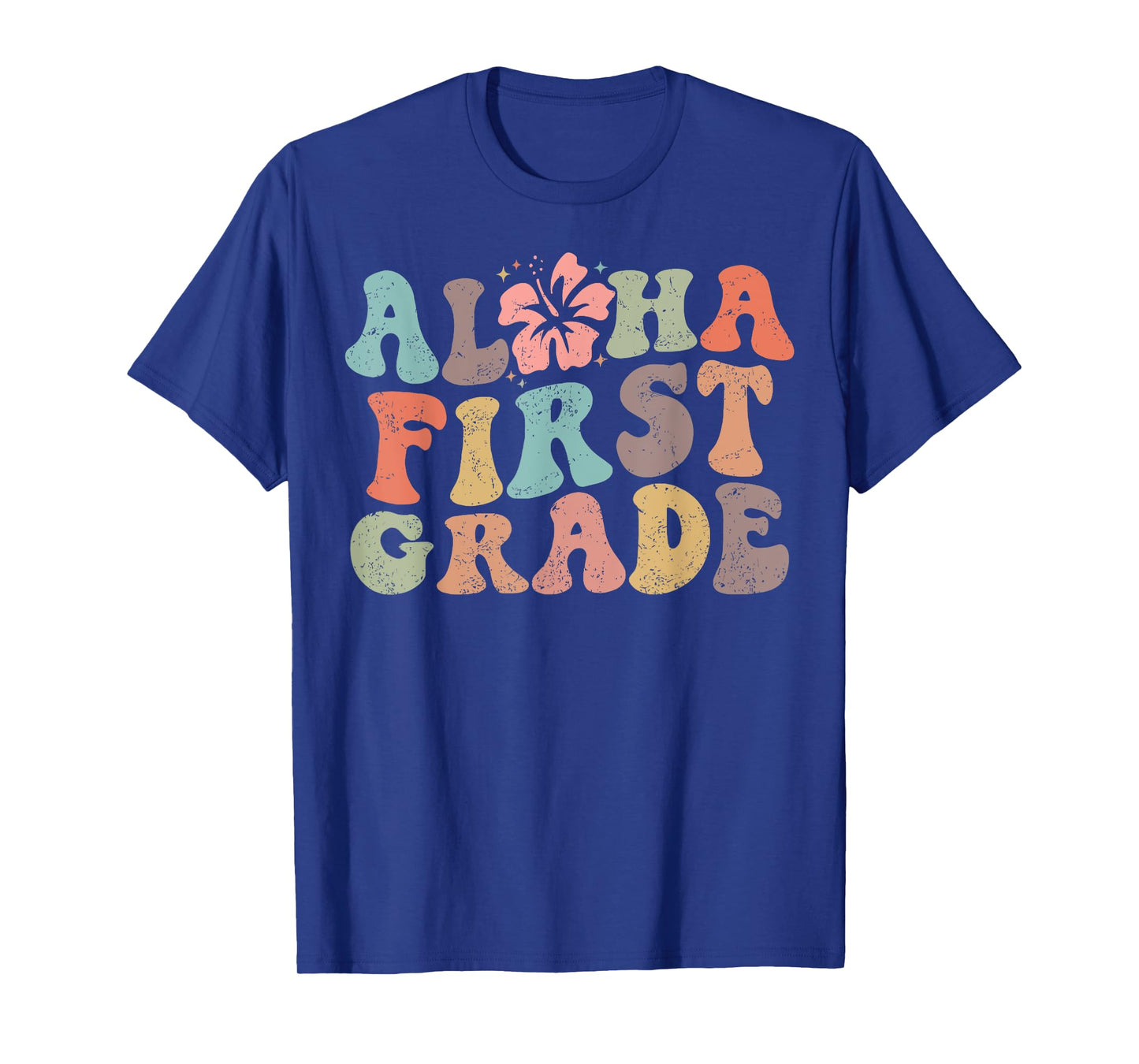 Aloha First Grade Teacher Summer Vacation Beach Hawaiian T-Shirt