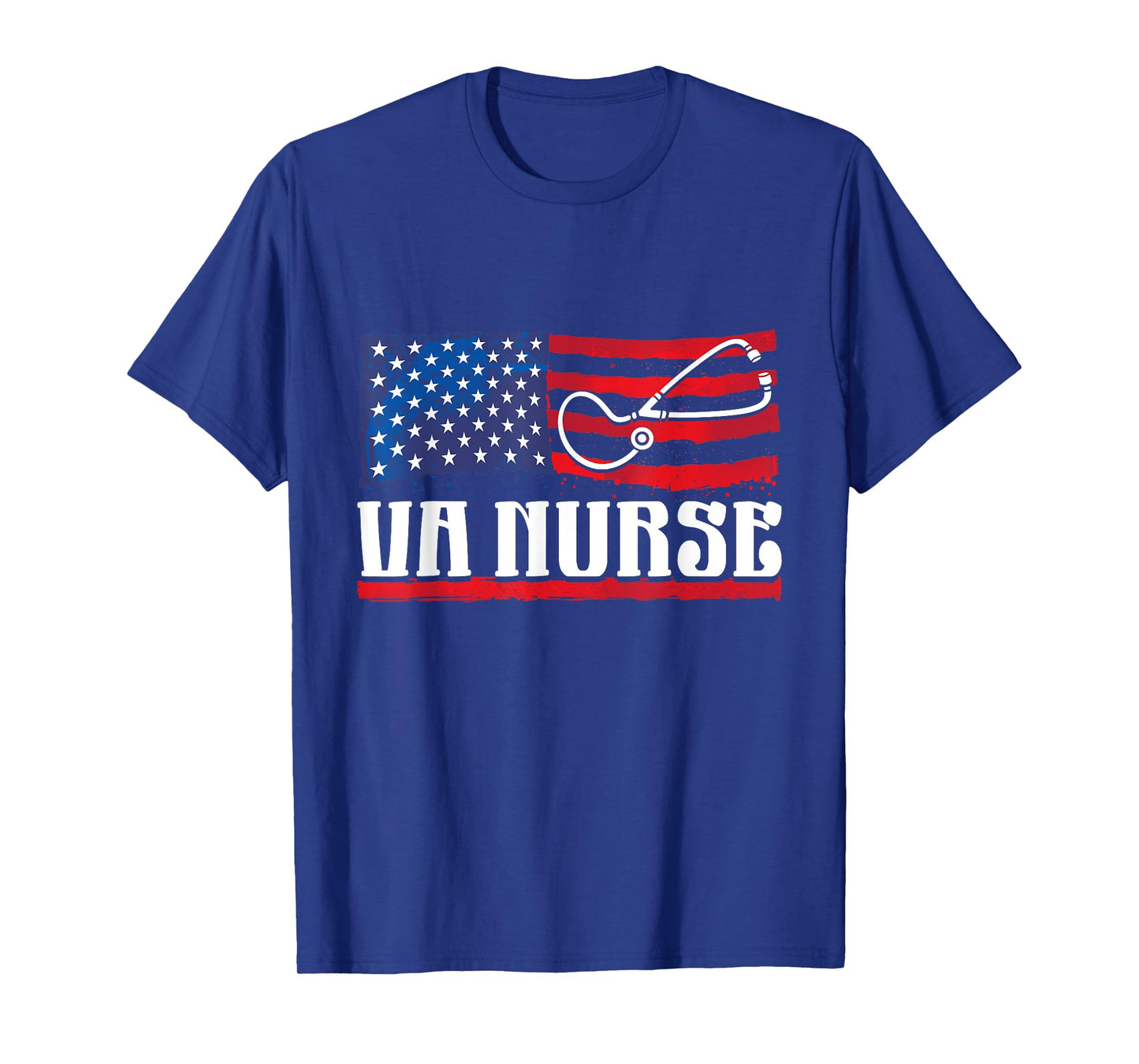 USA American Flag Vintage VA Veteran Nurse 4th of July Women T-Shirt