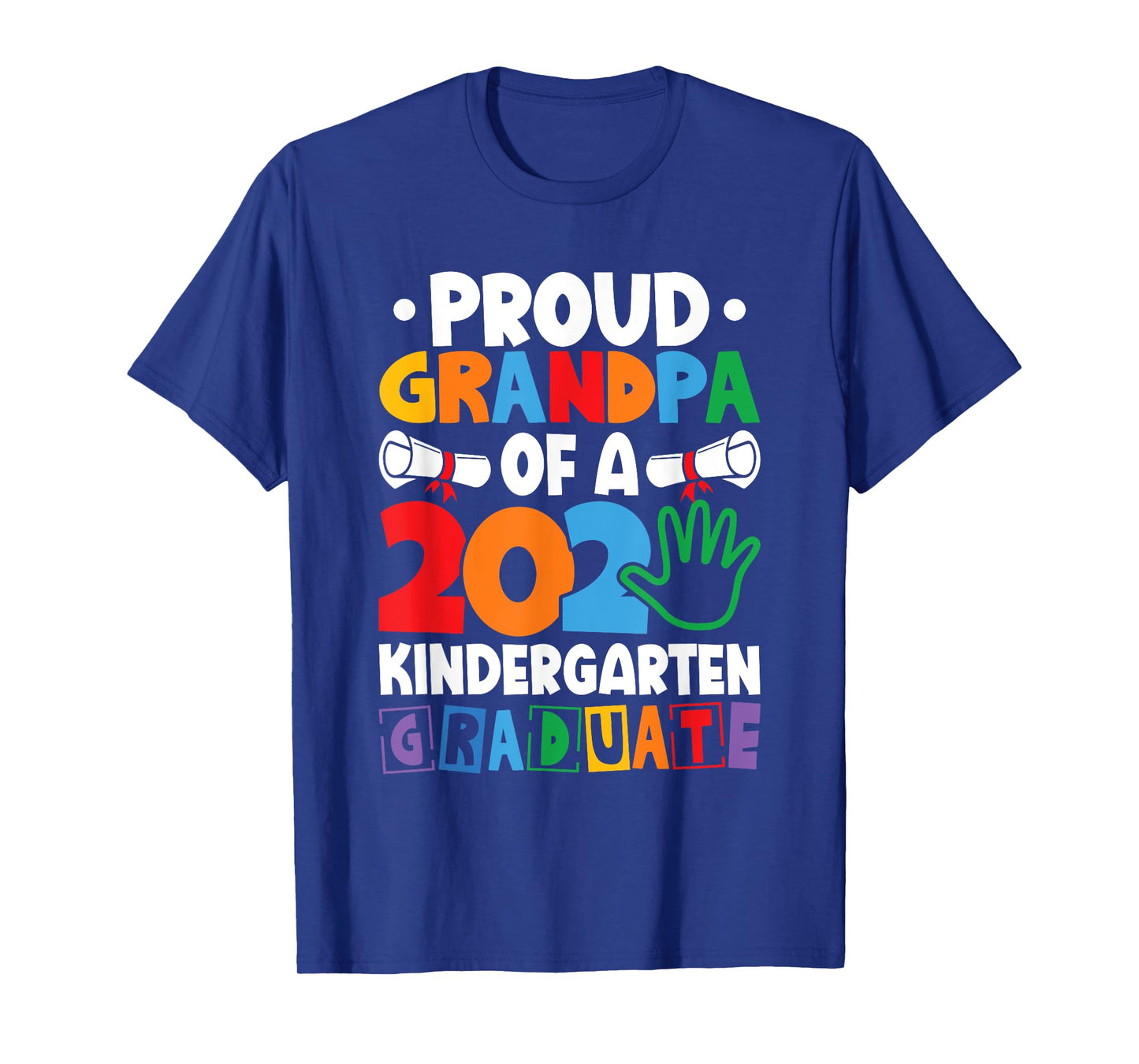 Proud Grandpa Class of 2025 Kindergarten Graduate Graduation T-Shirt