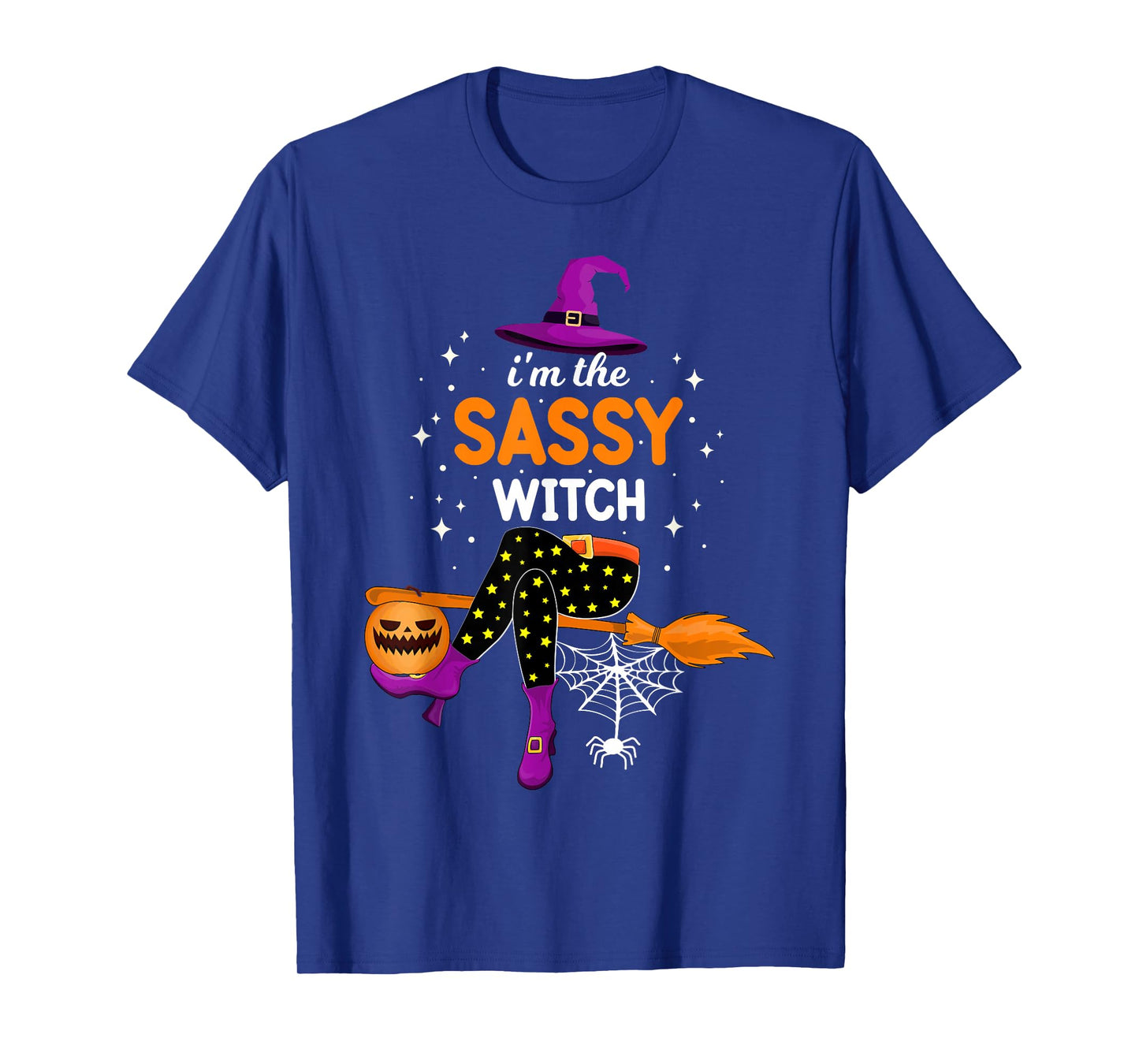 I'm The Sassy Witch Halloween Costume Matching Girls Women T-Shirt