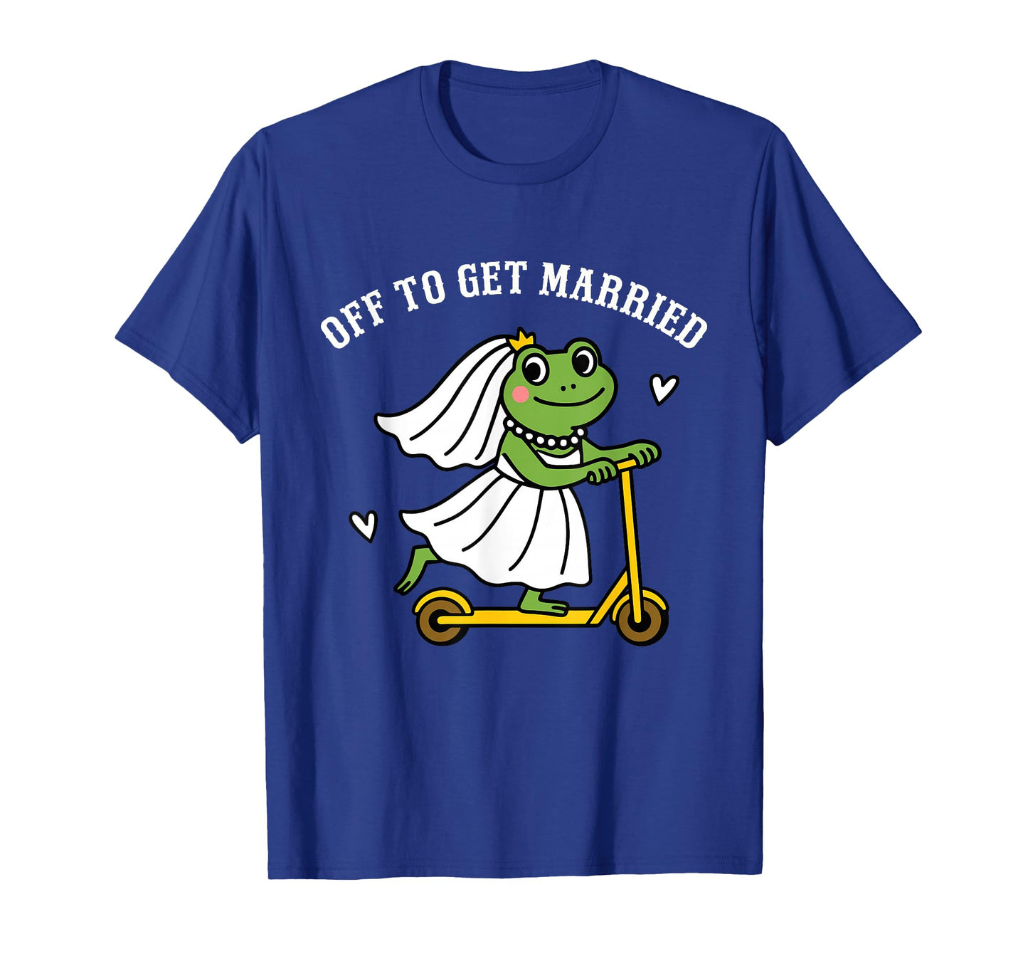 Off to Get Married Frog Bride Bridal Wedding Party Quote T-Shirt