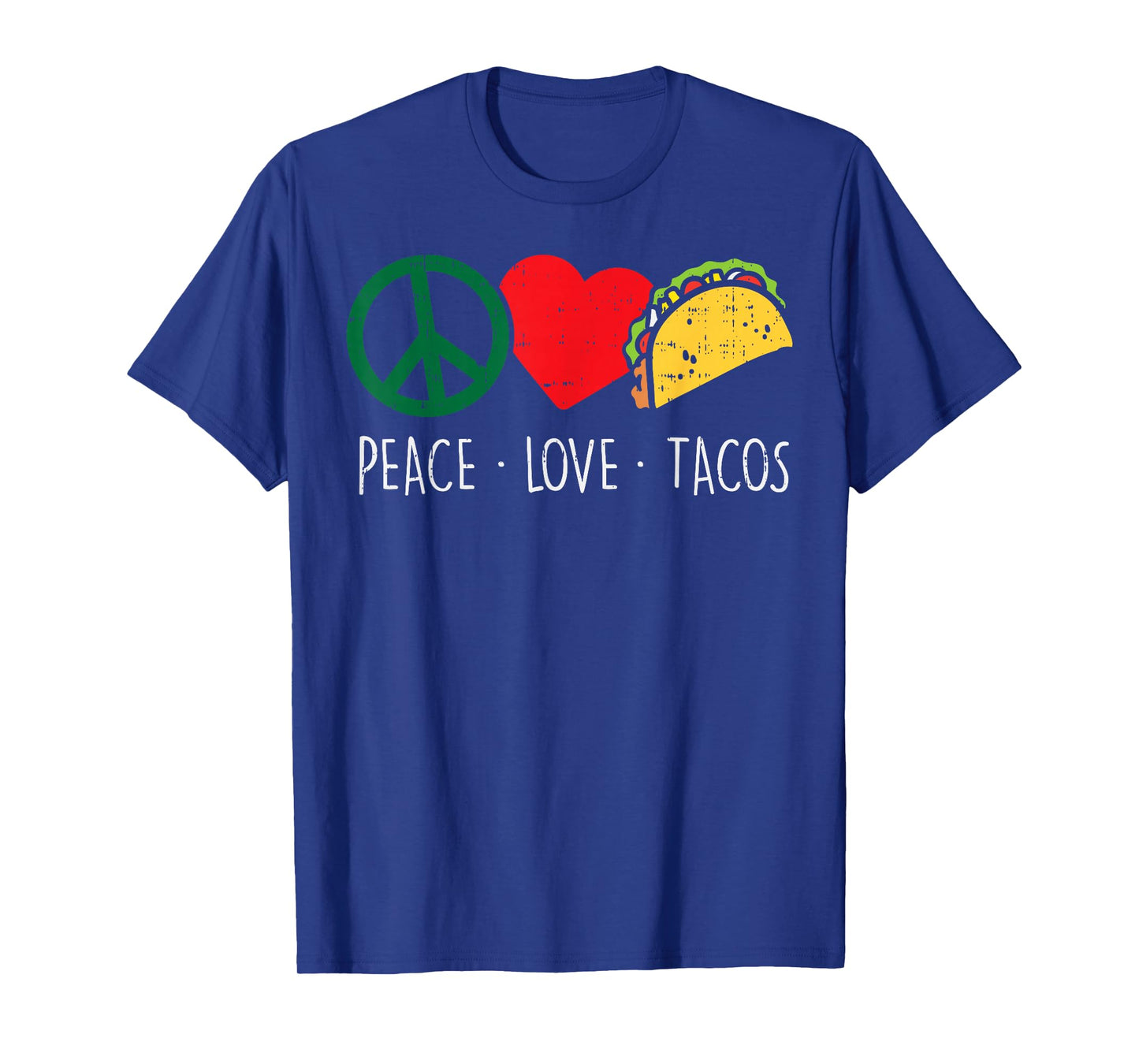 Peace Love Tacos Cinco De Mayo Fiesta Mexican Hippie Women T-Shirt