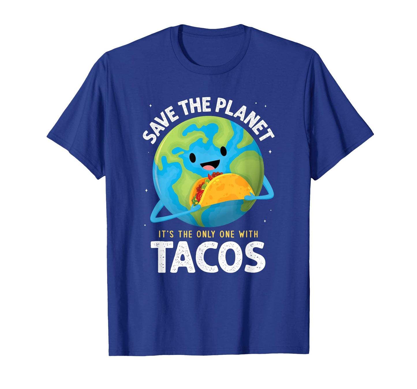 Save the Planet Its the Only One with Tacos Earth Day kids T-Shirt