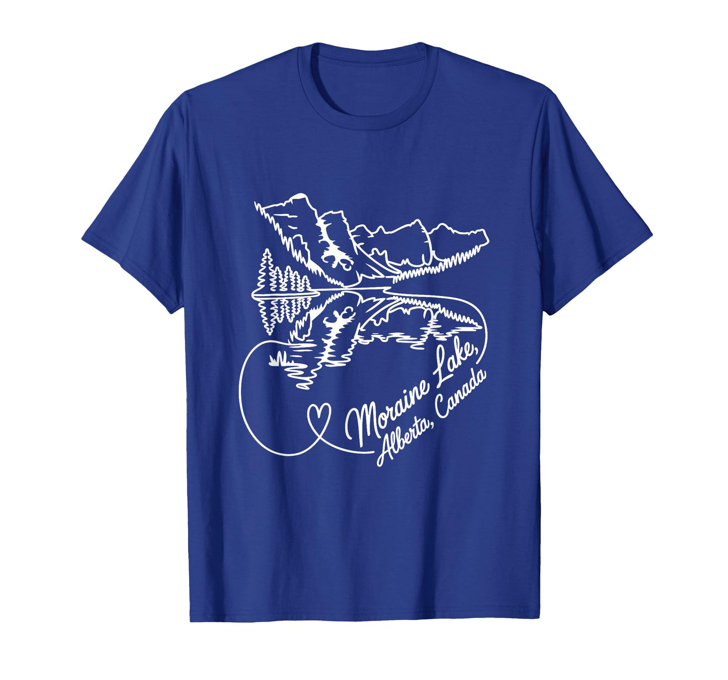 Moraine Lake, Alberta, Canada Signature Heart Art – Souvenir T-Shirt