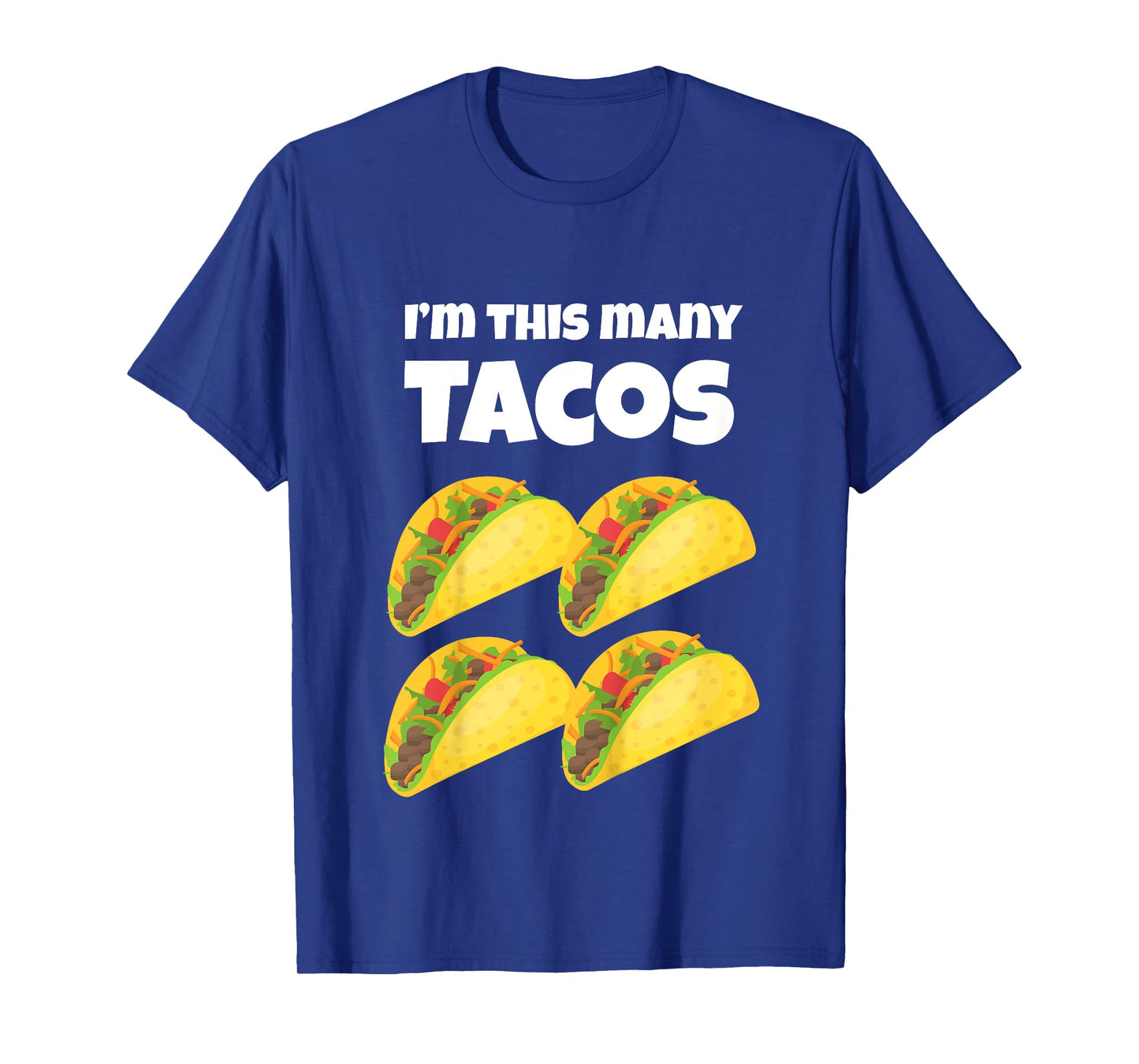 Cute Taco 4th Birthday I'm This Many Tacos 4-Year-Old T-Shirt