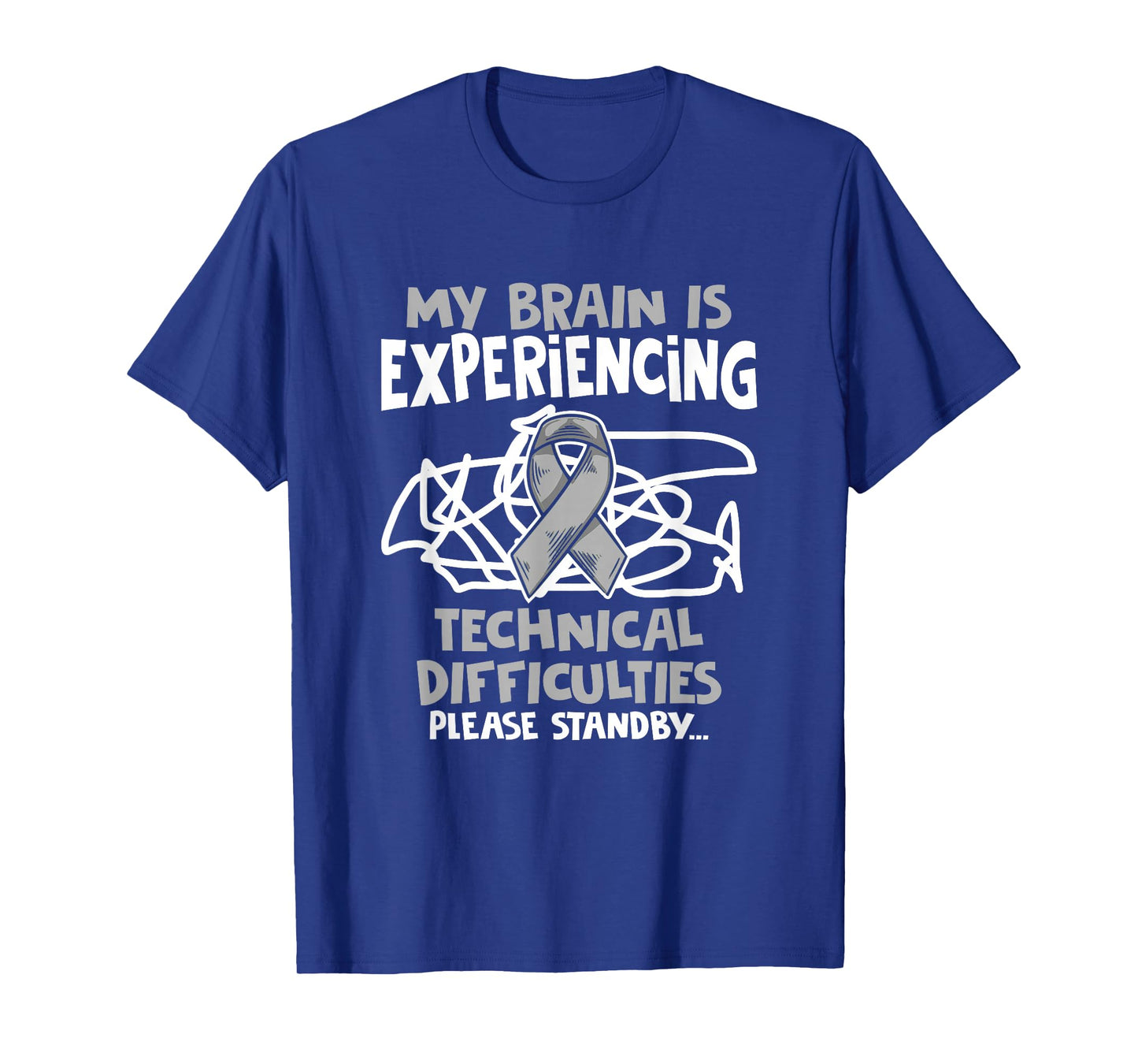 My Brain Technical PD Patients Parkinson's Disease Warrior T-Shirt