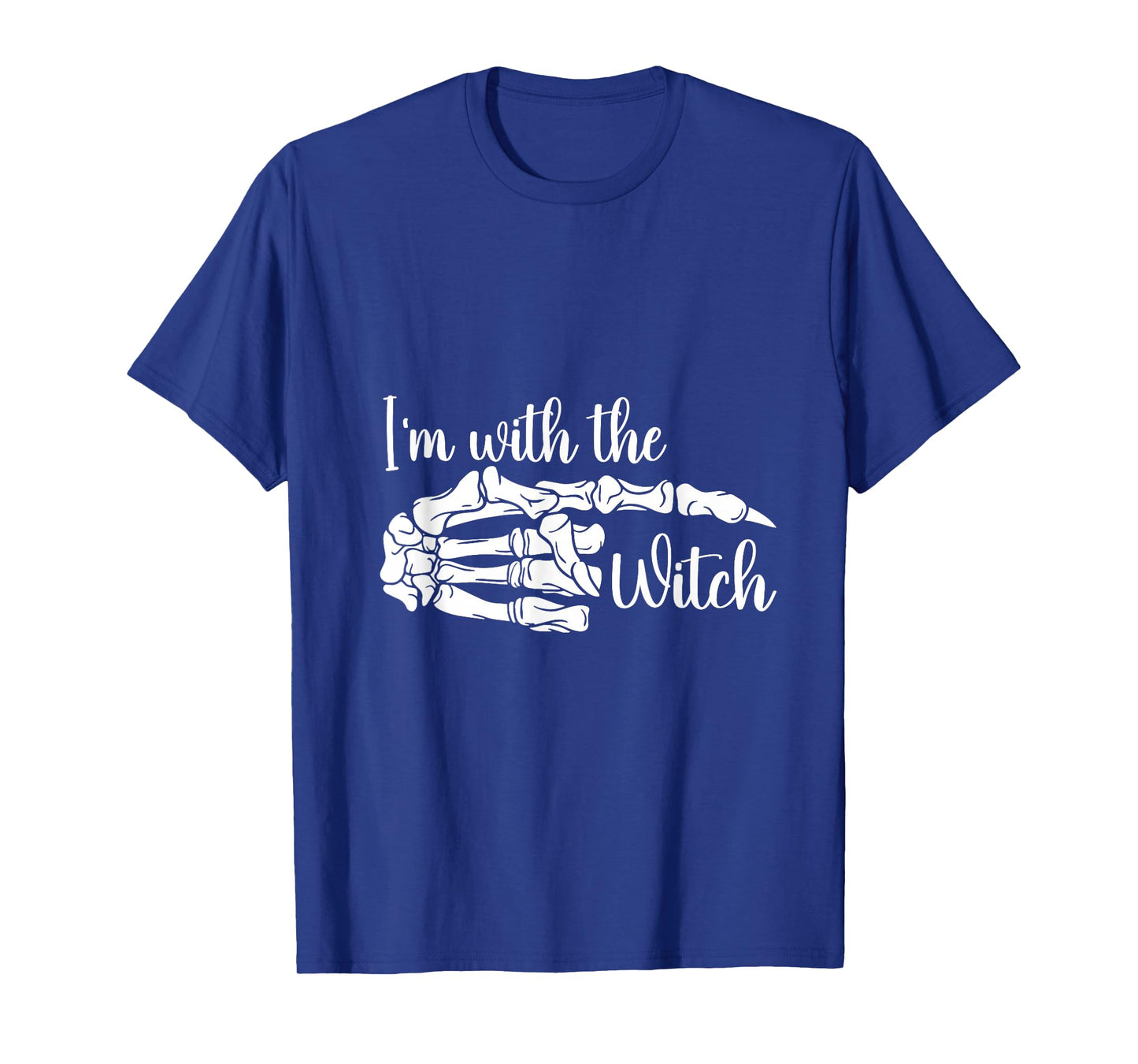 I'm with The Witch Funny Halloween Couples Men Women T-Shirt