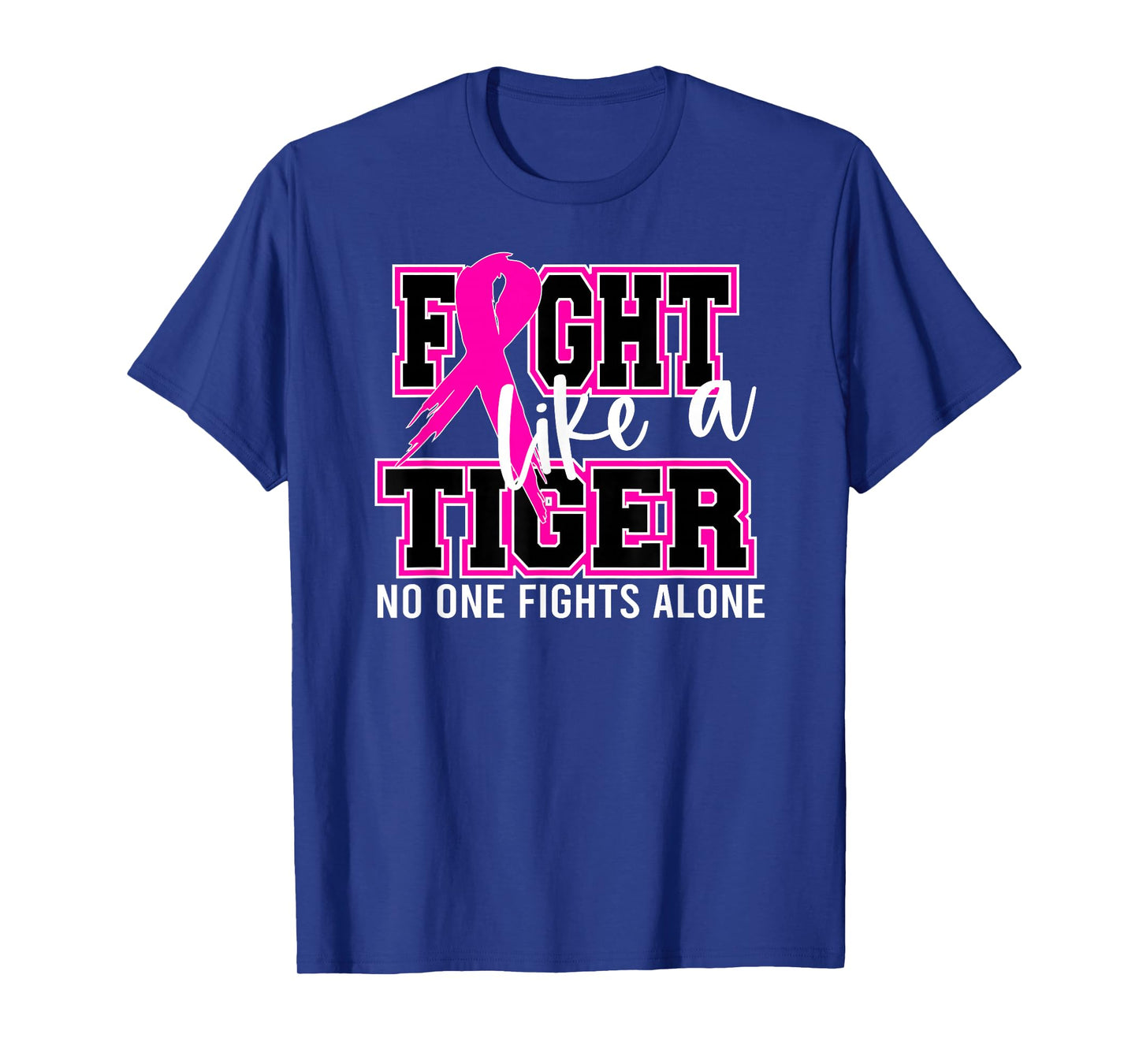 Fight Like a Tiger School Spirit Breast Cancer Awareness T-Shirt