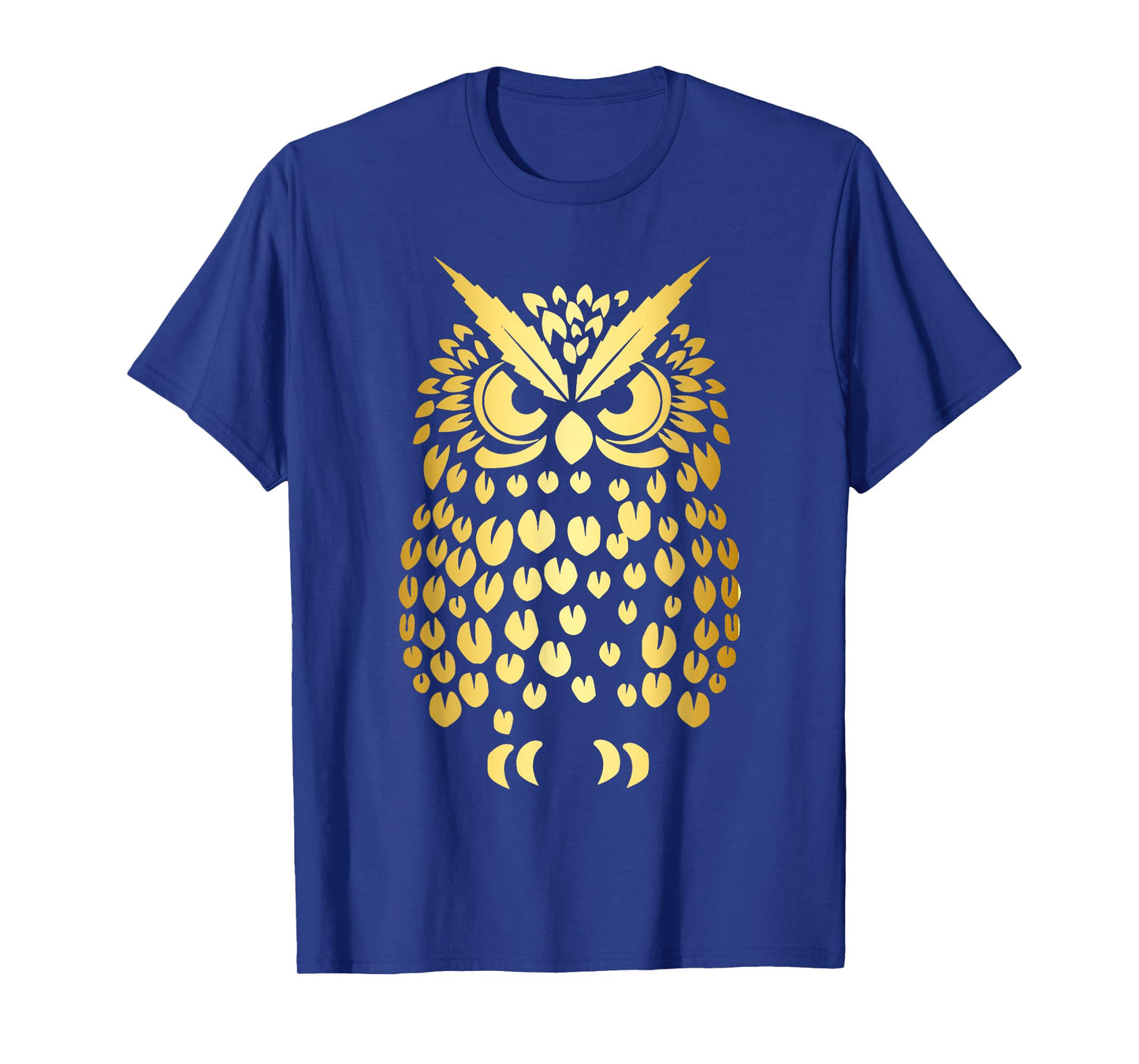 Cute Gold Owl Forest Animal Nature Art Graphic Men Women Kid T-Shirt