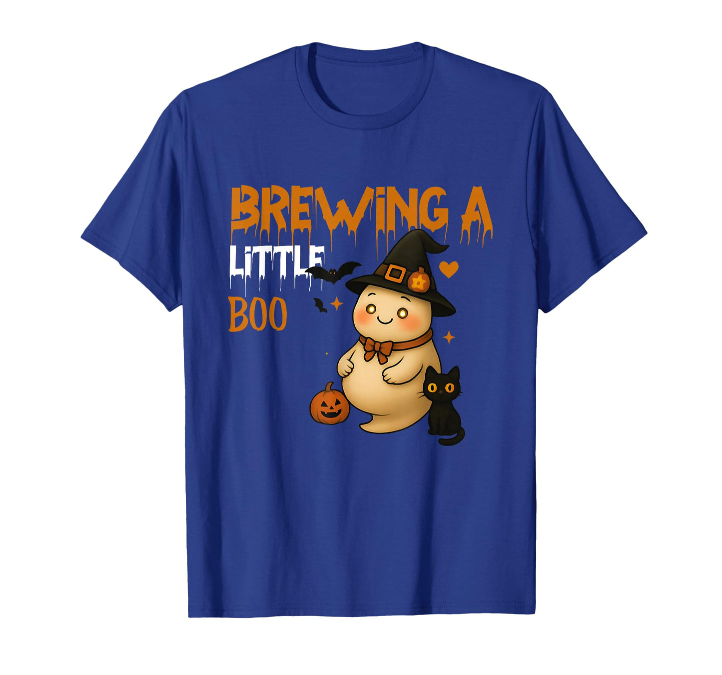 Happy Halloween Pregnant Baby Skeleton Spooky Season New Mom T-Shirt
