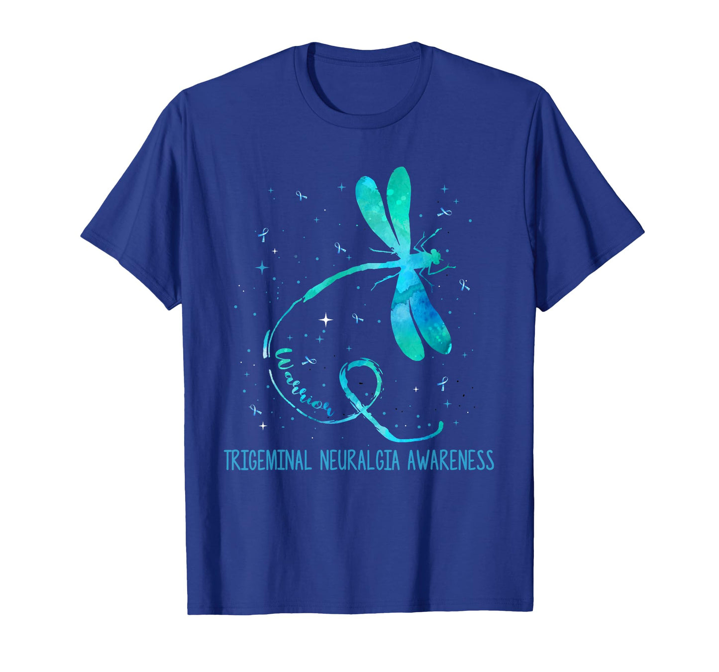 Ki Trigeminal Neuralgia Awareness Costume Dragonfly Ribbon T-Shirt