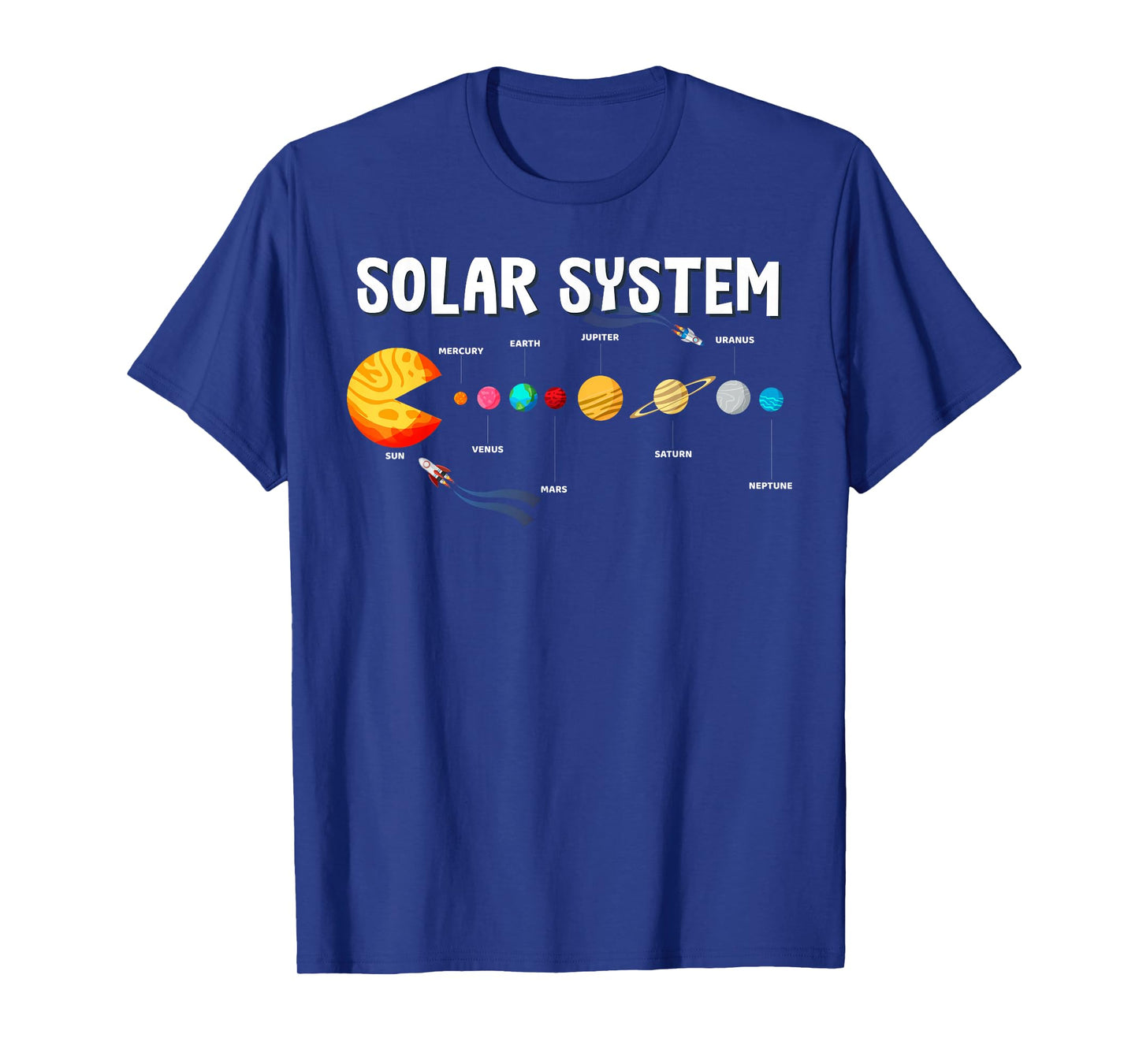 Funny Solar System Astronauts Space Video Games Men Women T-Shirt