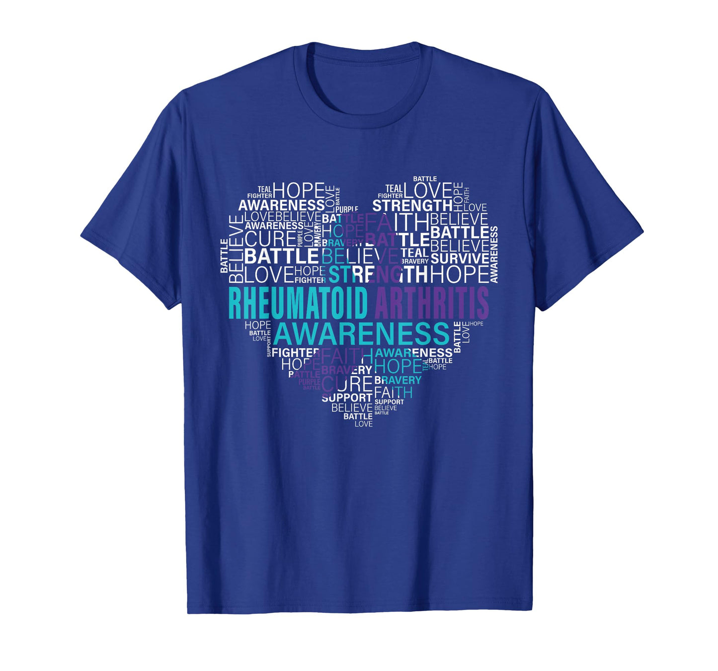 Rheumatoid Arthritis Awareness Hope Support Strong Warrior T-Shirt